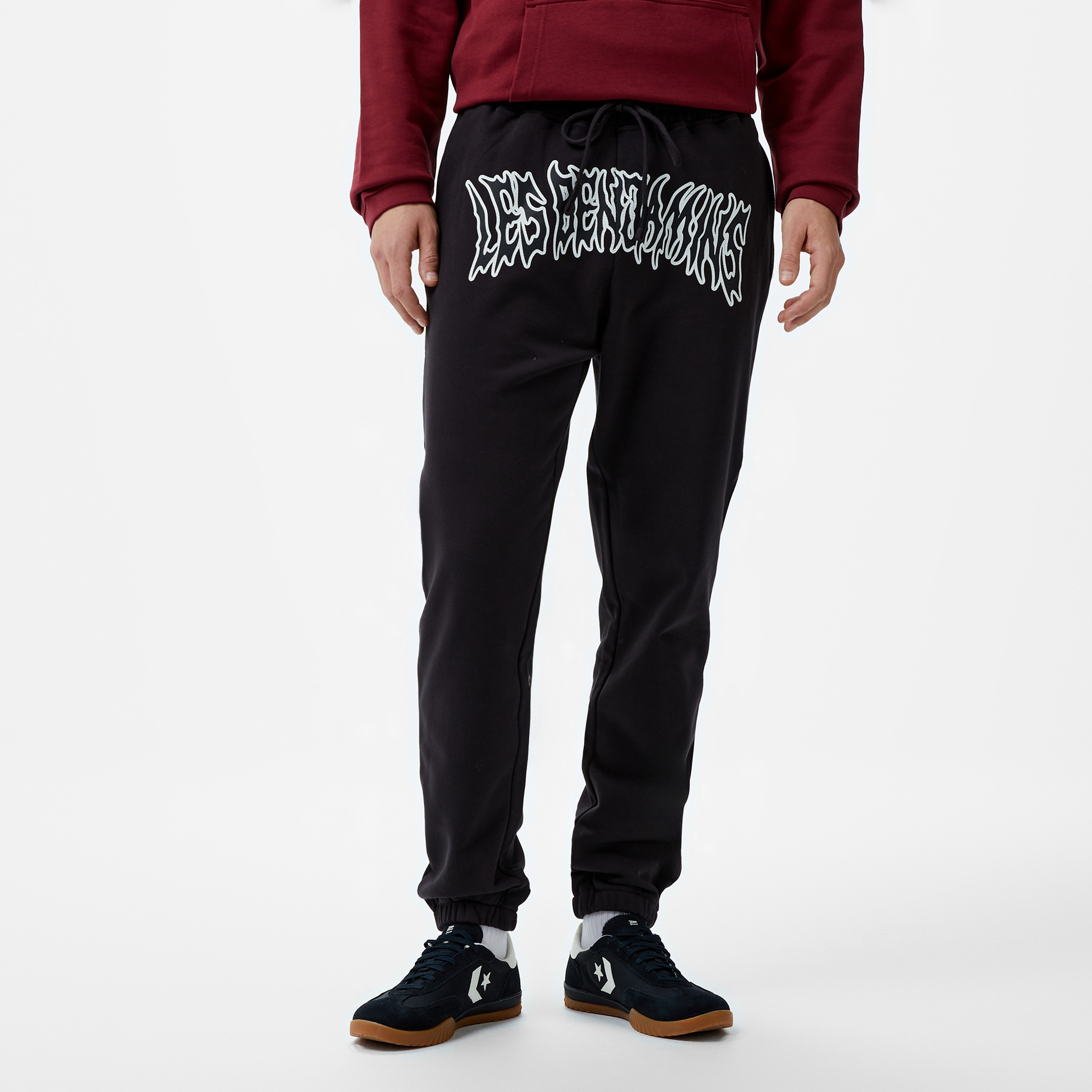 Les Benjamins 706 Unisex Siyah Eşofman Altı