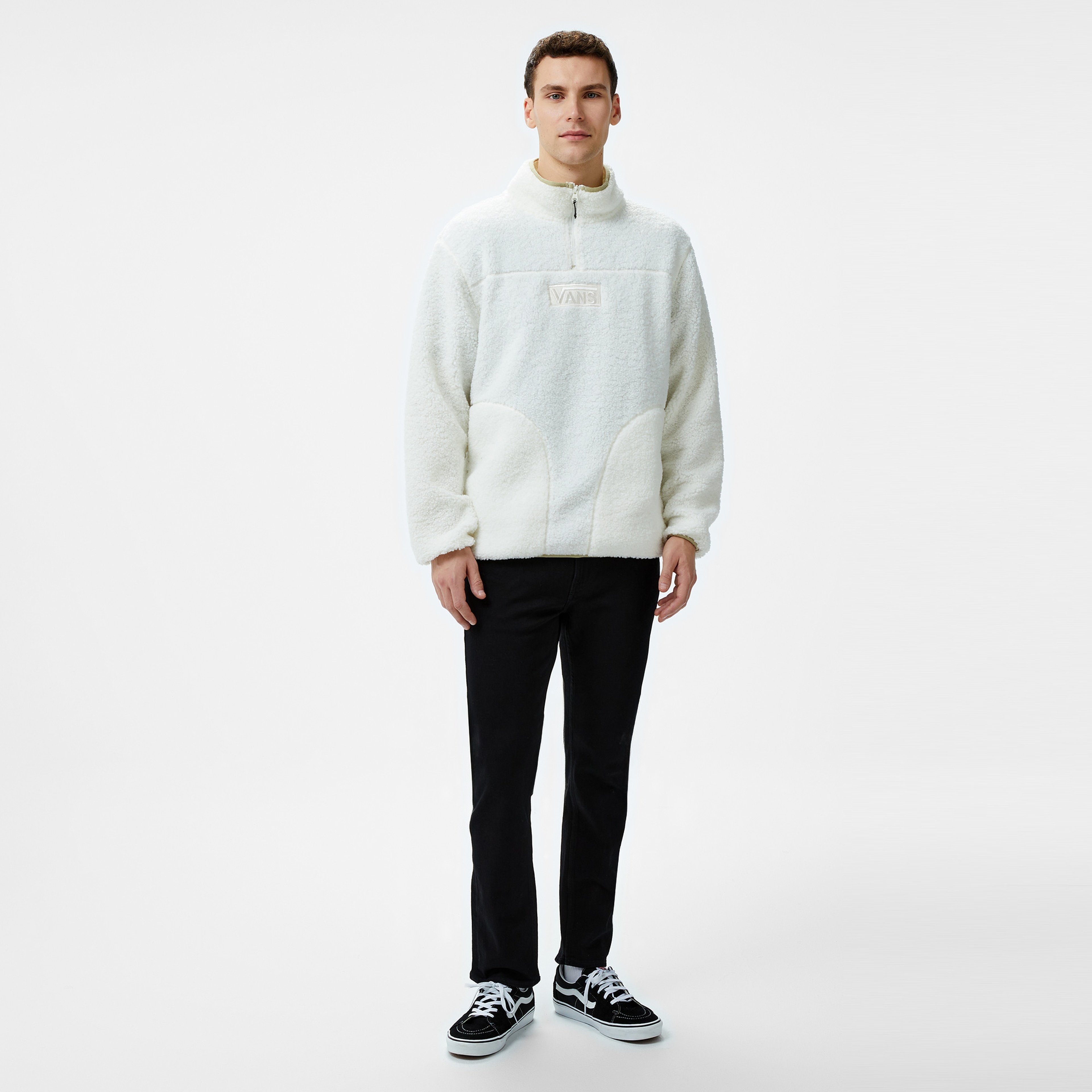 Vans Boxed Sherpa Erkek Pembe Sweatshirt