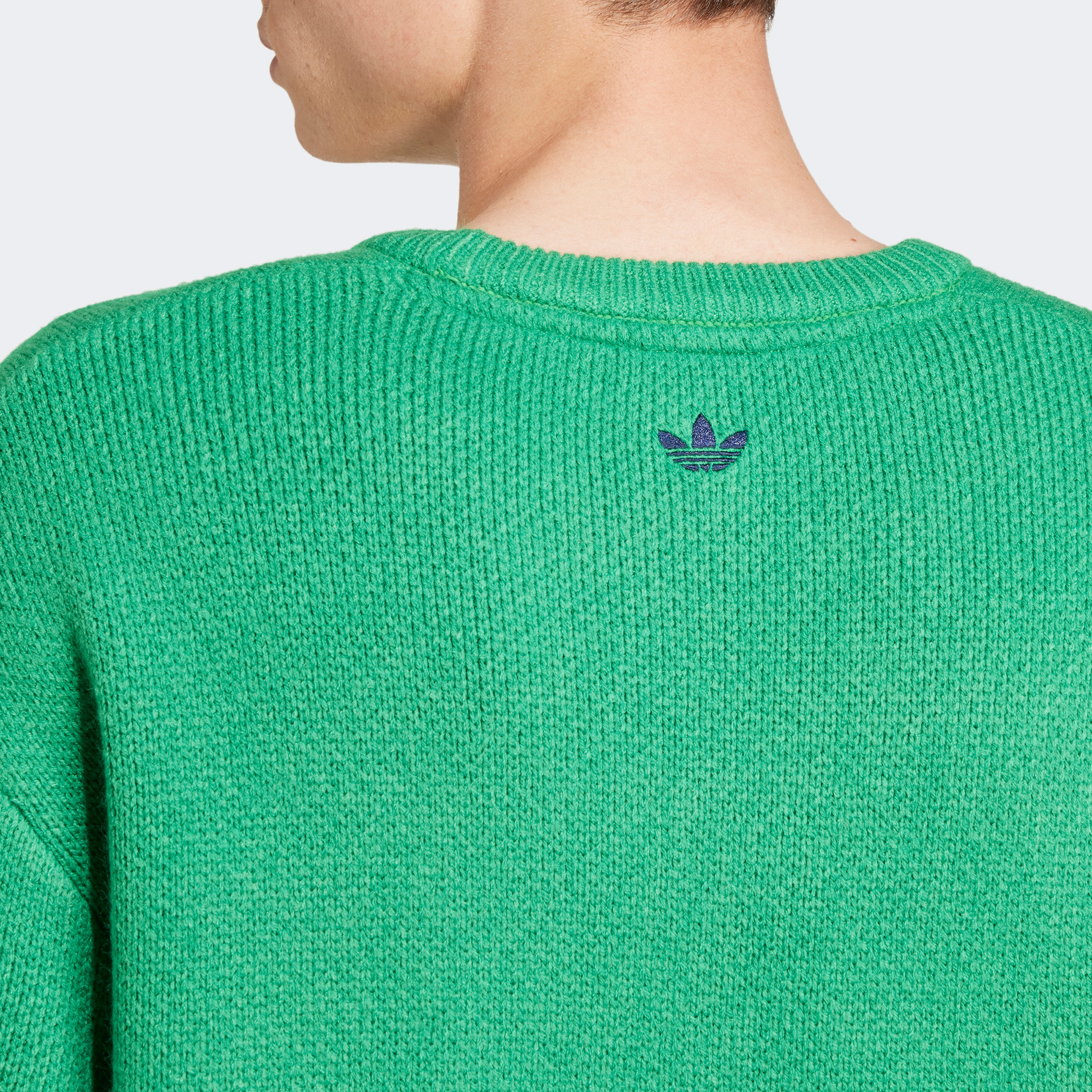 adidas Knit Crewneck Erkek Yeşil Sweatshirt
