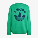 adidas Knit Crewneck Erkek Yeşil Sweatshirt