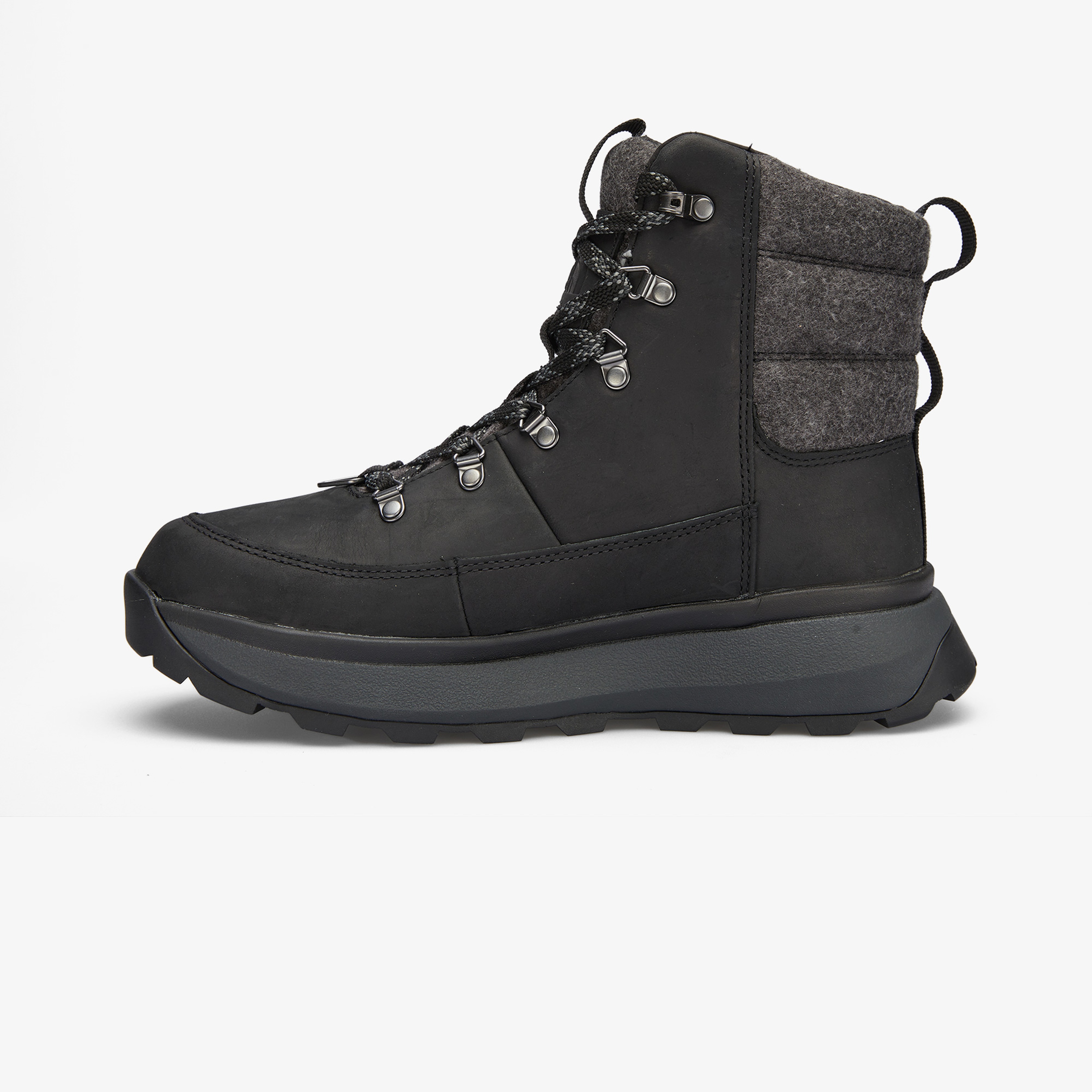 The North Face Bergen Deri Erkek Gri Su Geçirmez Kar Botu