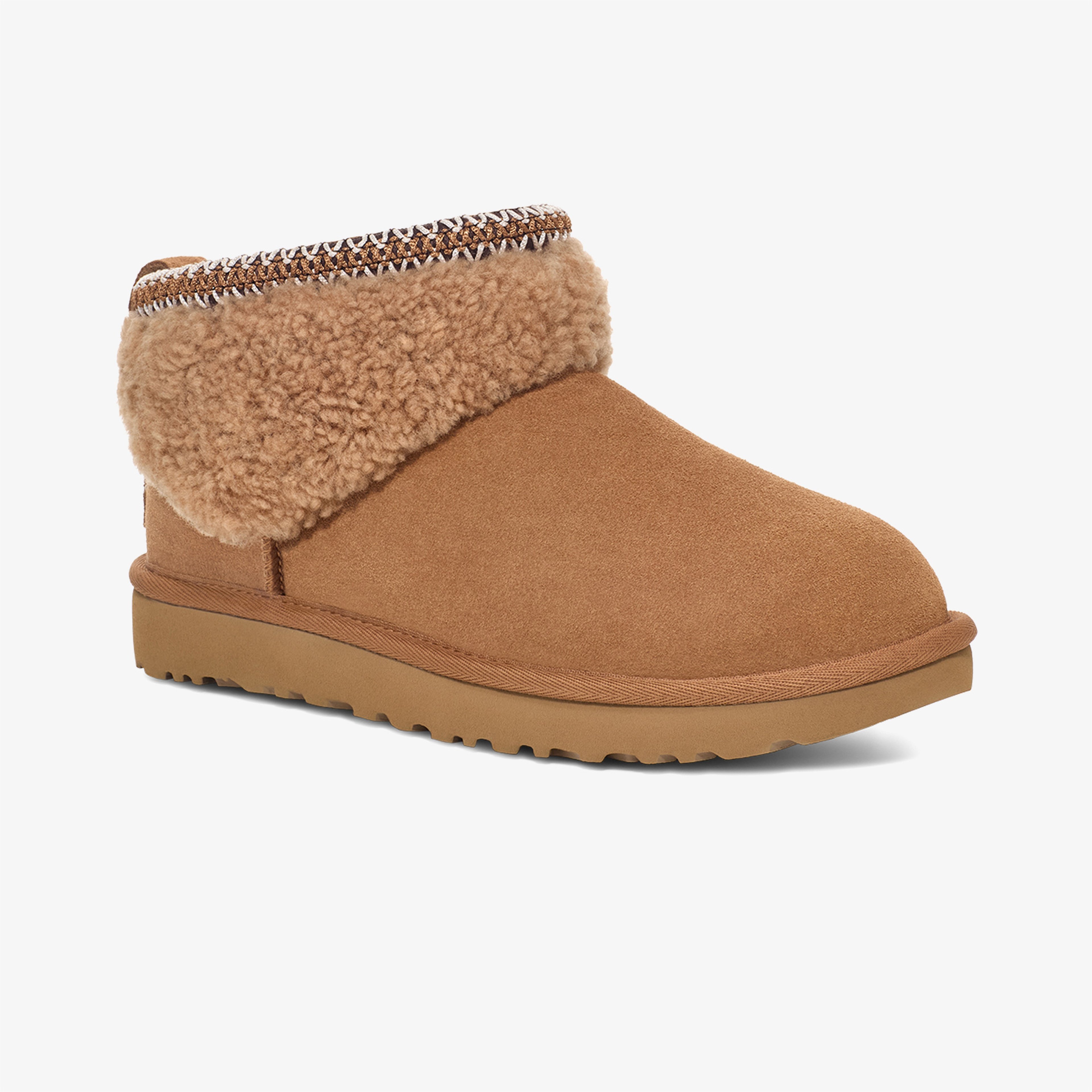 UGG Classic Ultra Mini Maxi Curly Kadın Kahverengi Bot