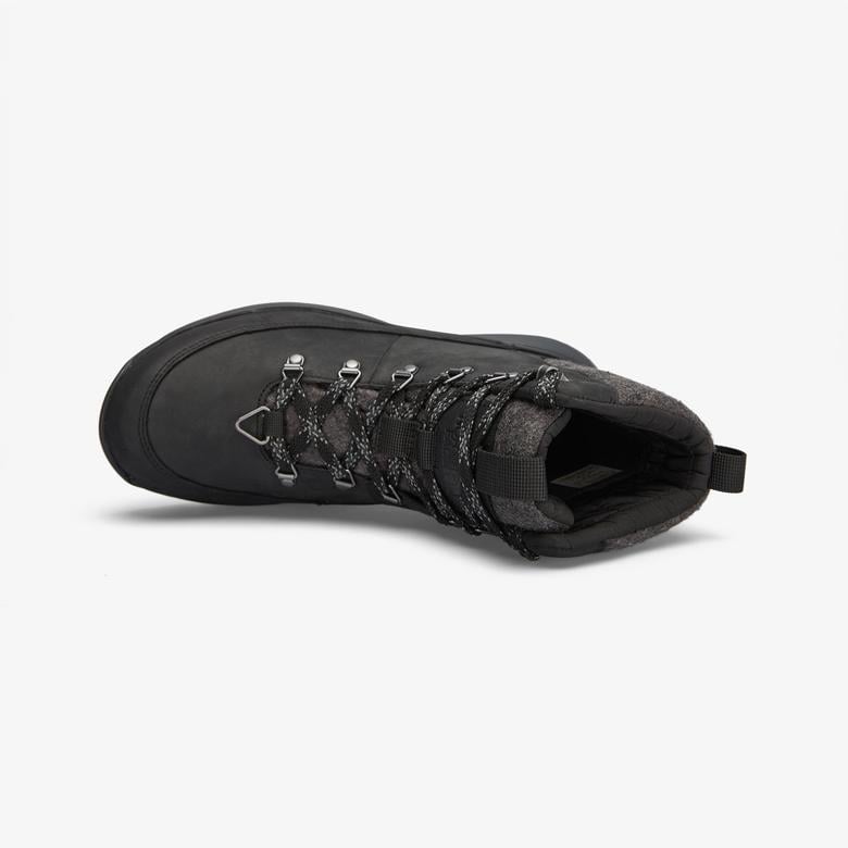 The North Face Bergen Deri Erkek Gri Su Geçirmez Kar Botu