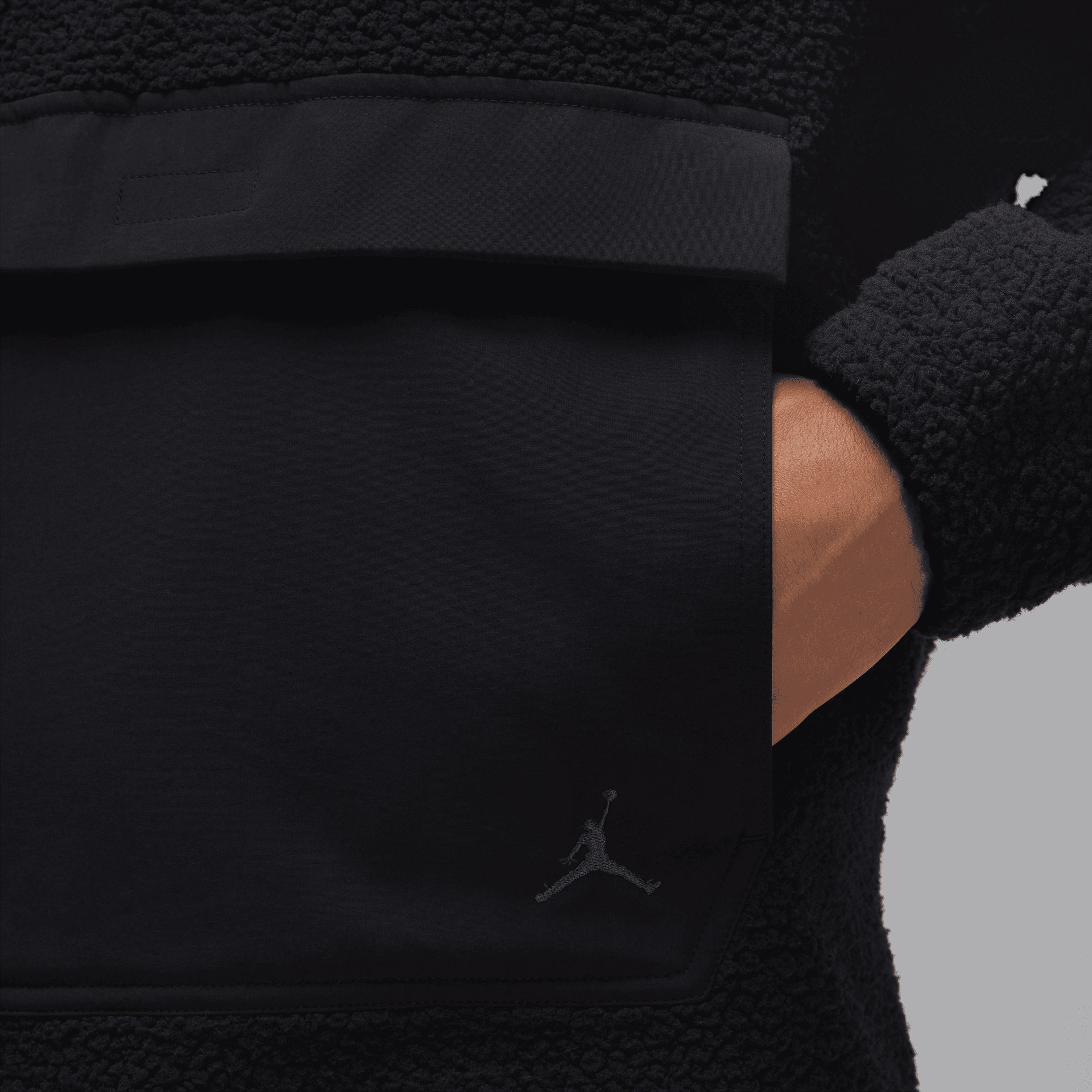 Jordan Flight High Pile Erkek Siyah Sweatshirt