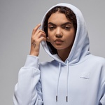 Jordan Flight Fleece Satin Kadın Mavi Hoodie