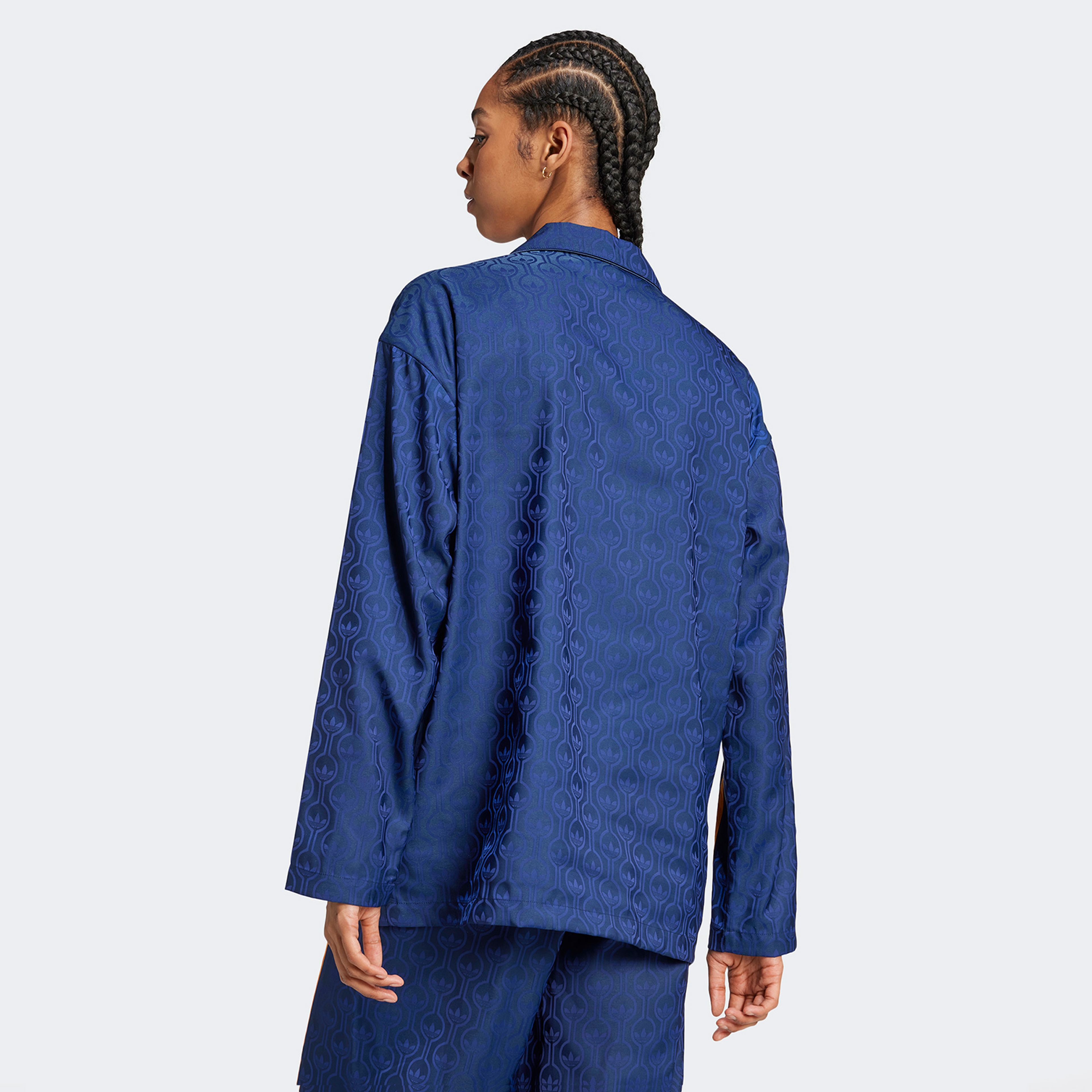 adidas Pyjama Top Kadın Mavi Gömlek