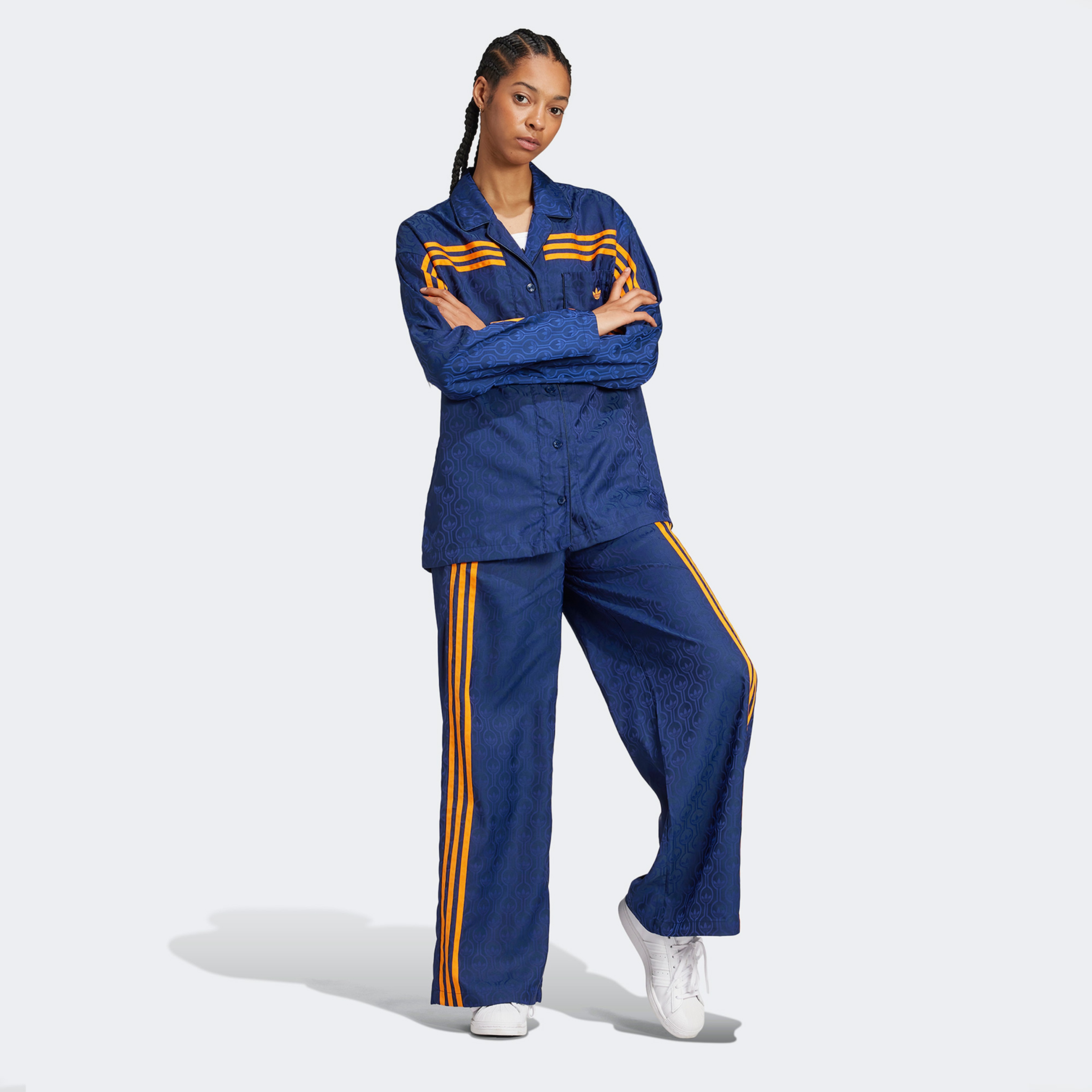 adidas Pyjama Top Kadın Mavi Gömlek