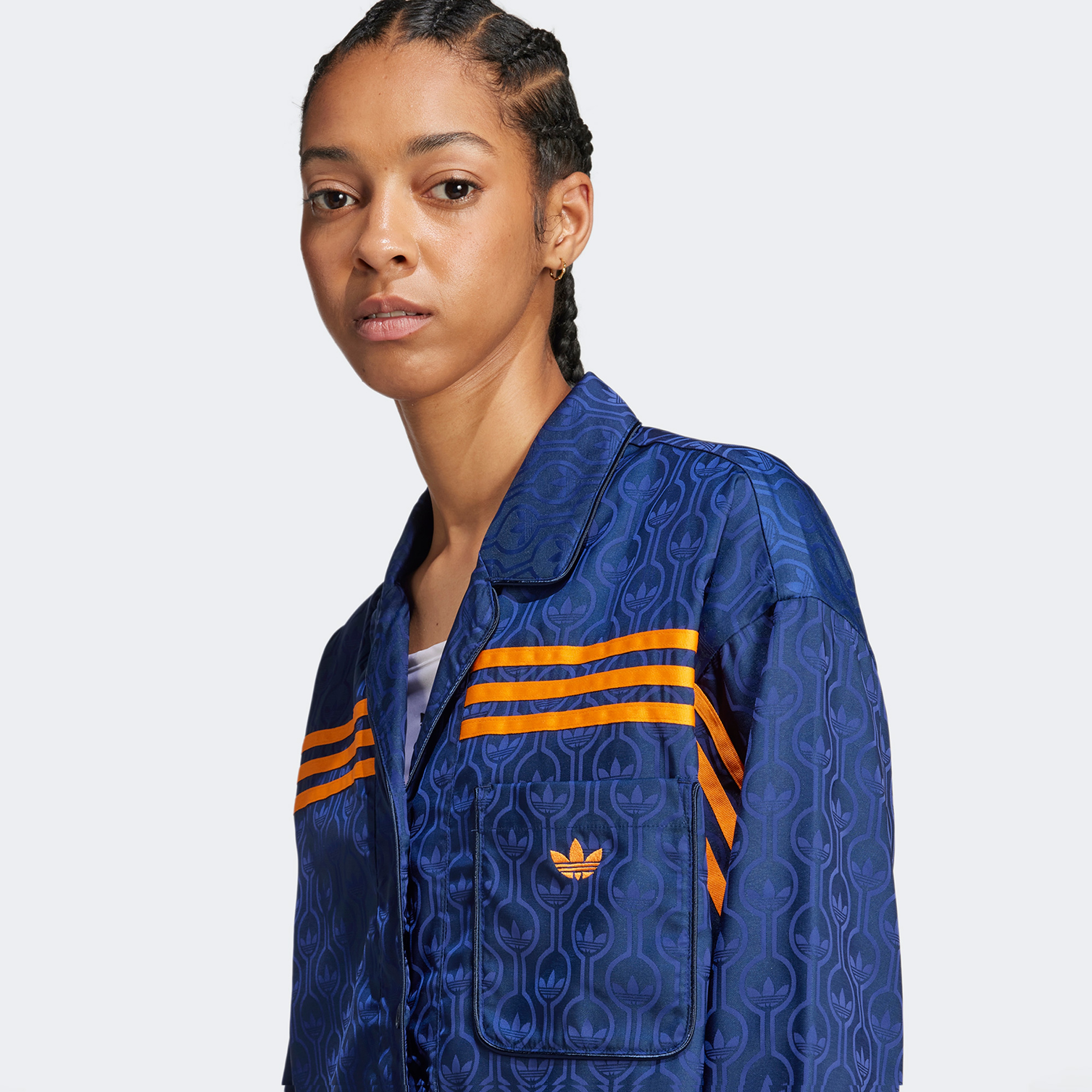 adidas Pyjama Top Kadın Mavi Gömlek