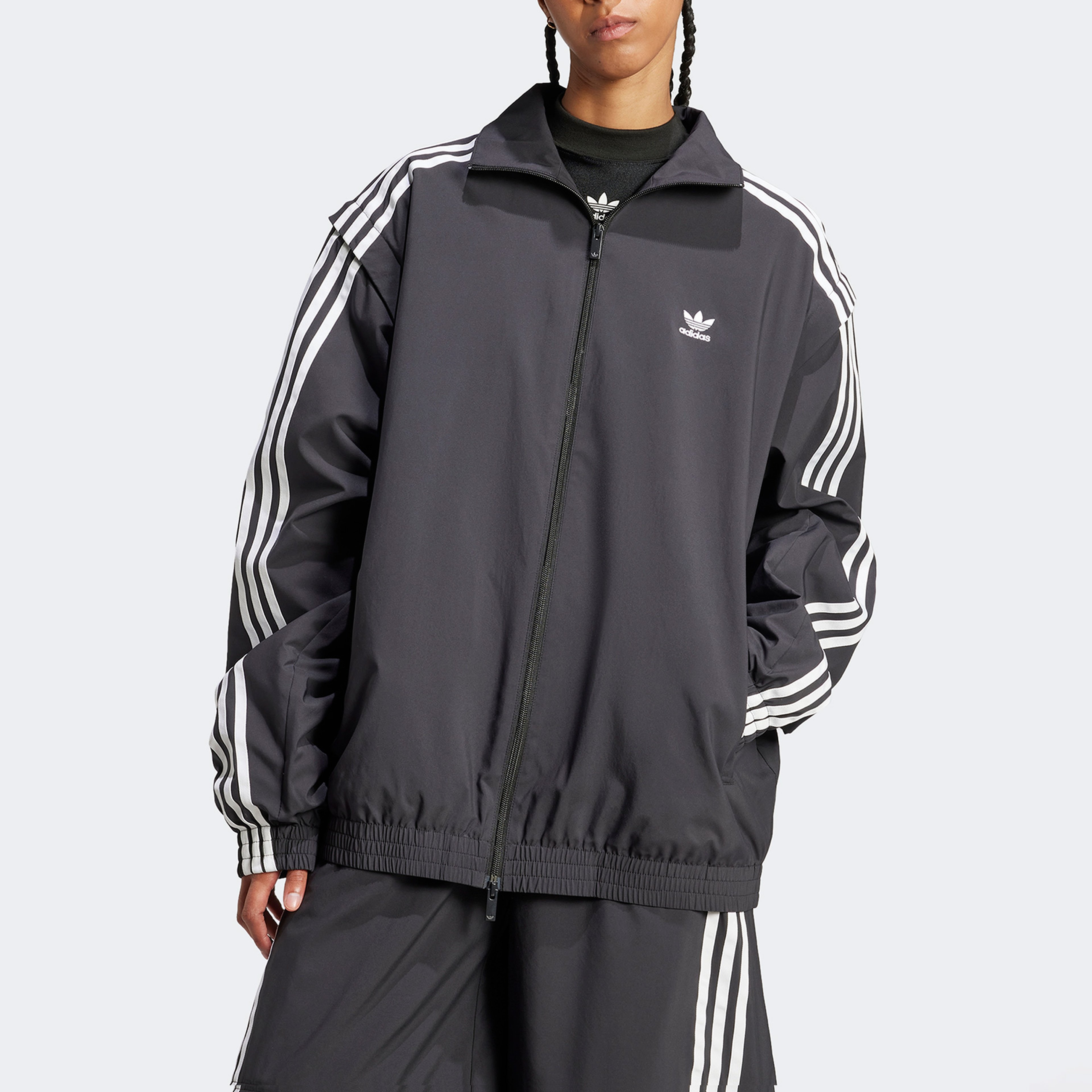 adidas Ovzd Zip Off Tt Kadın Siyah Eşofman Üstü