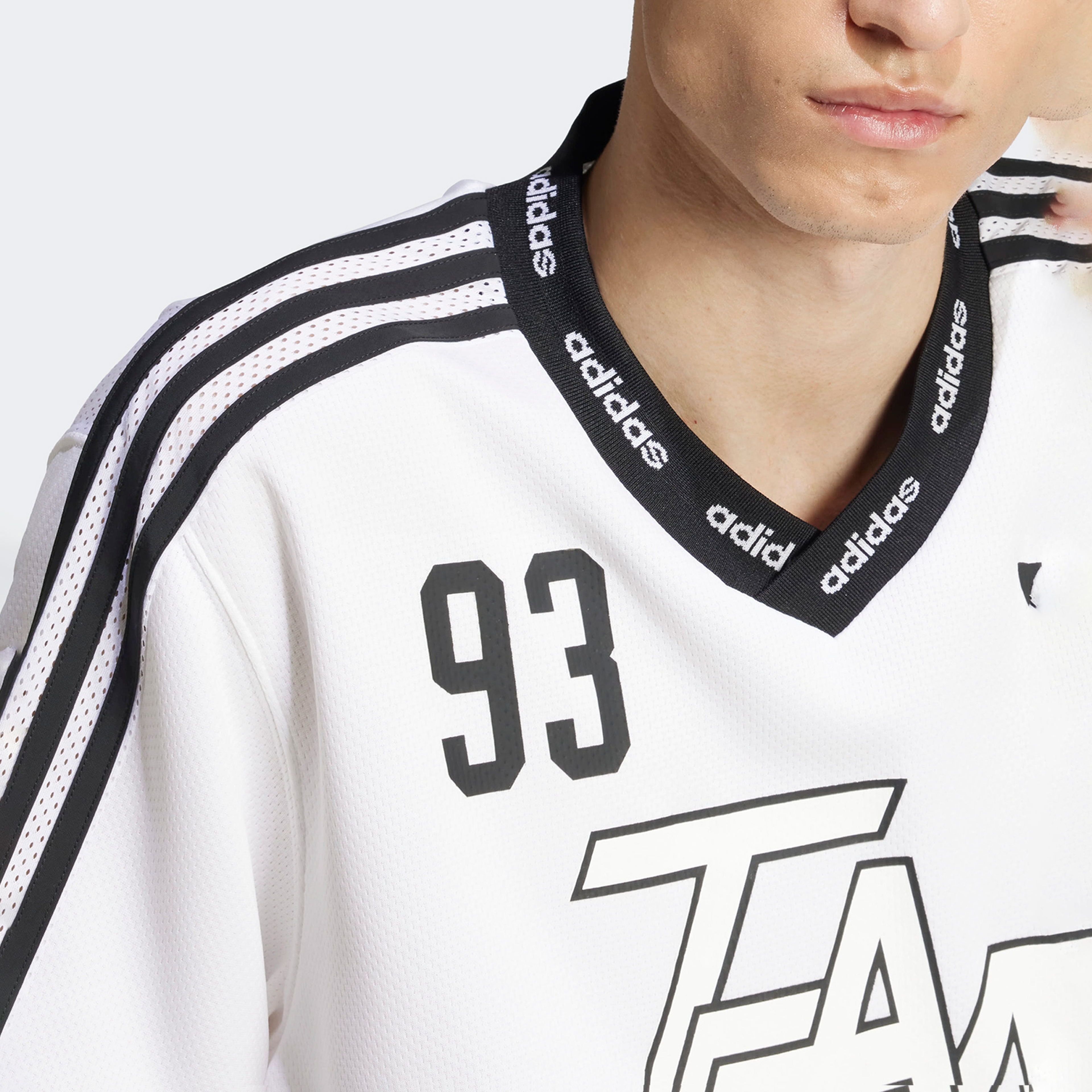 adidas Team 93 Jersey Erkek Beyaz T-Shirt