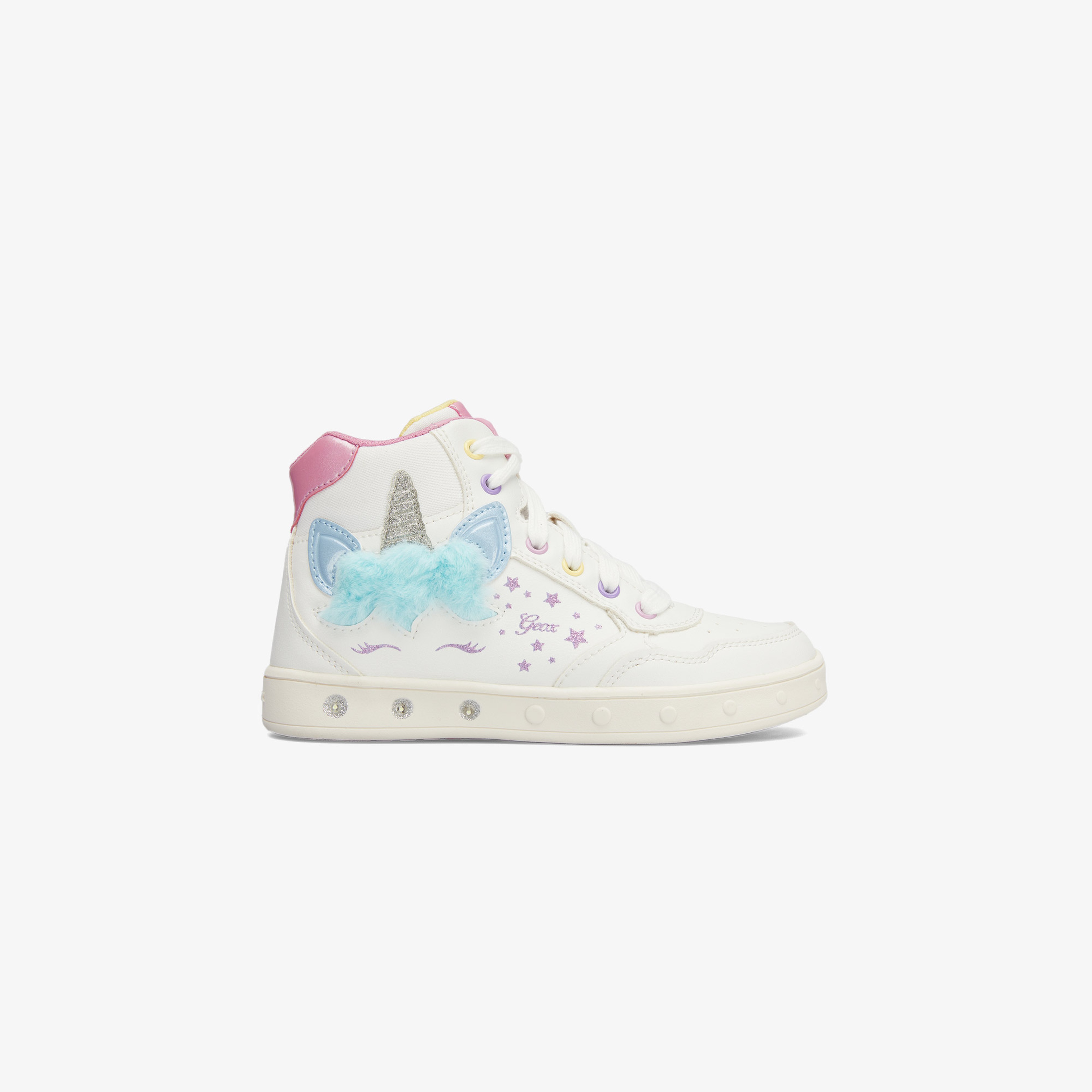 Geox J Skylin G. C Çocuk Beyaz Spor Ayakkabı