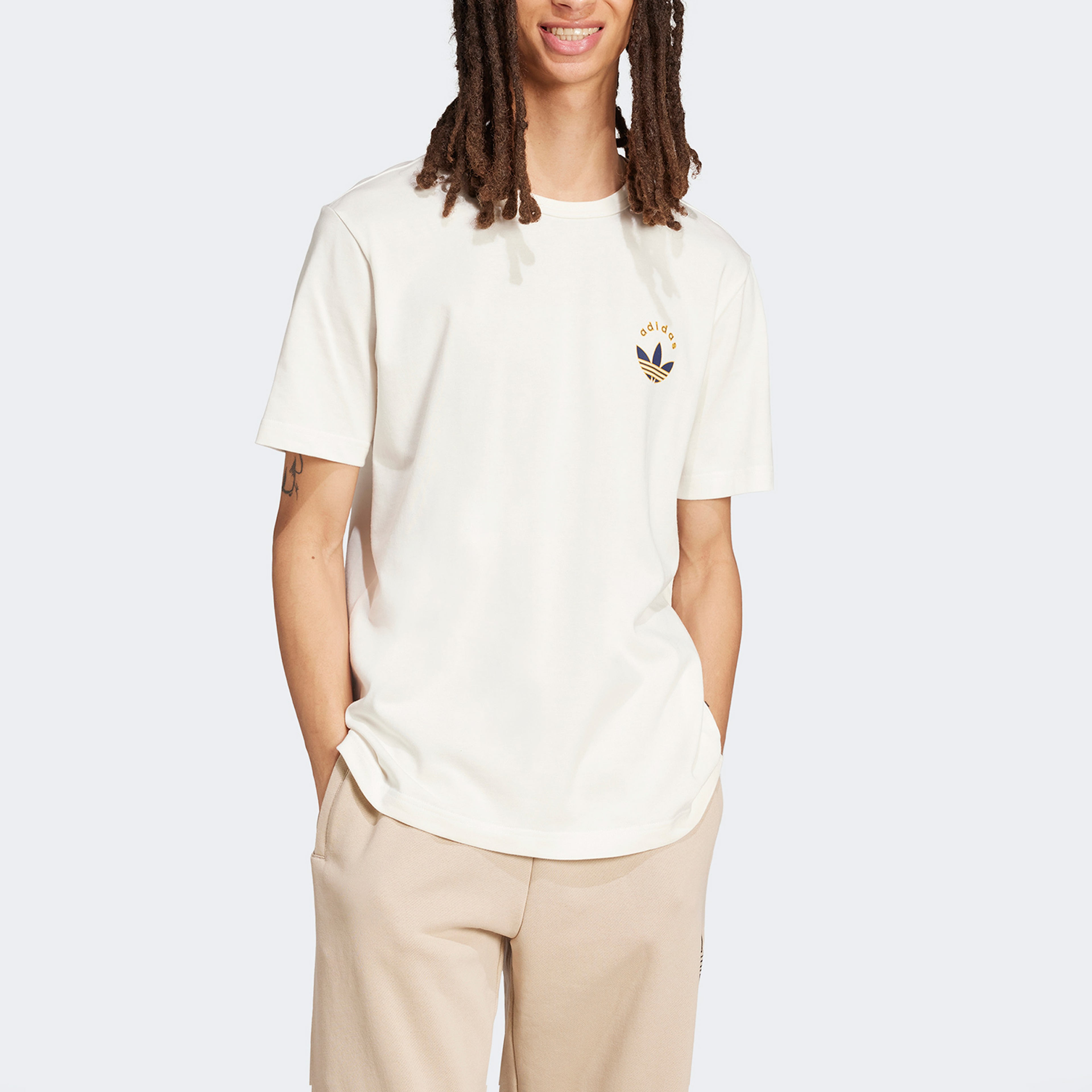 adidas Grfx Off Erkek Beyaz T-Shirt