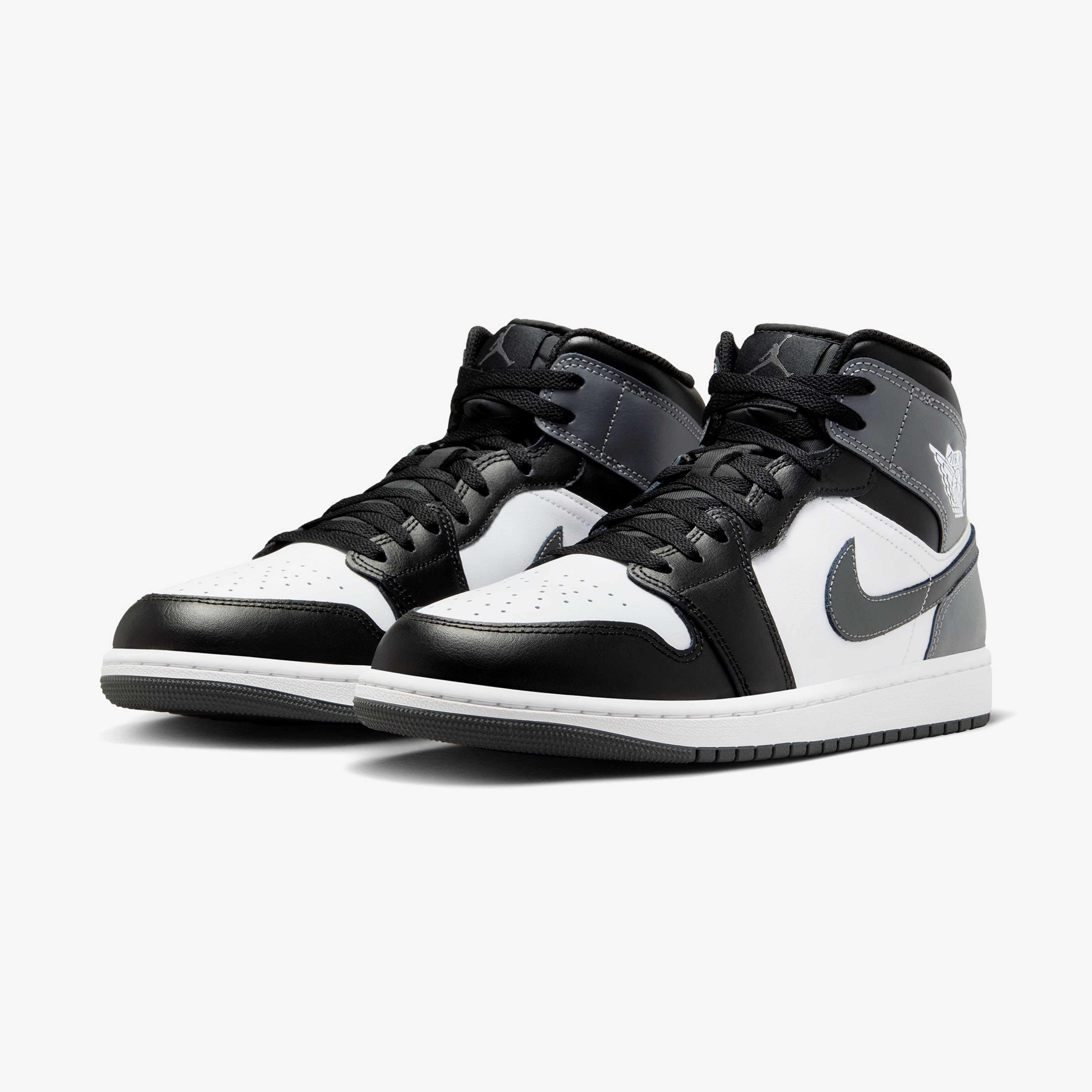 Jordan 1 Mid 'Grey Erkek Gri Bilekli Sneaker