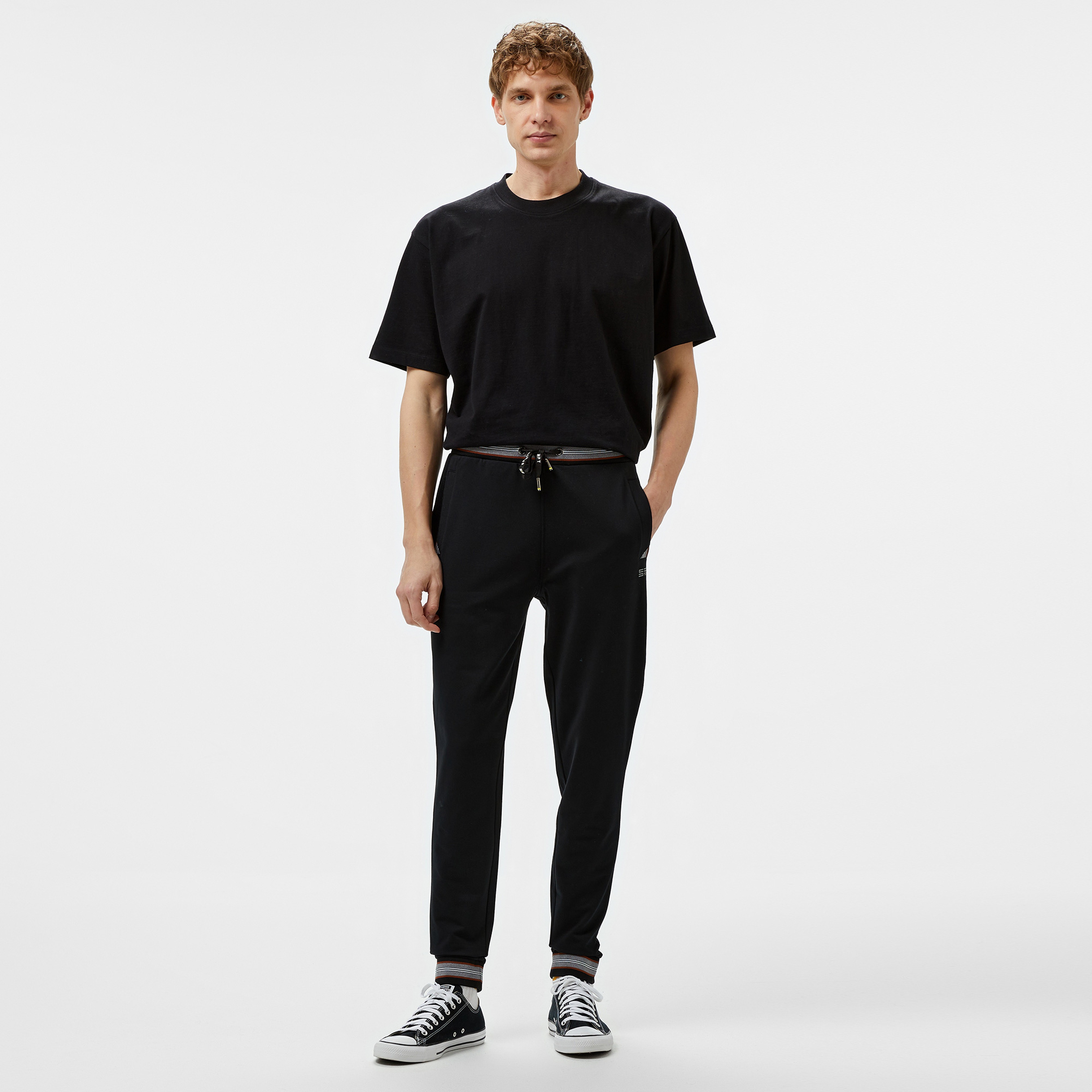 Sportempt St176 Erkek Siyah Eşofman Altı