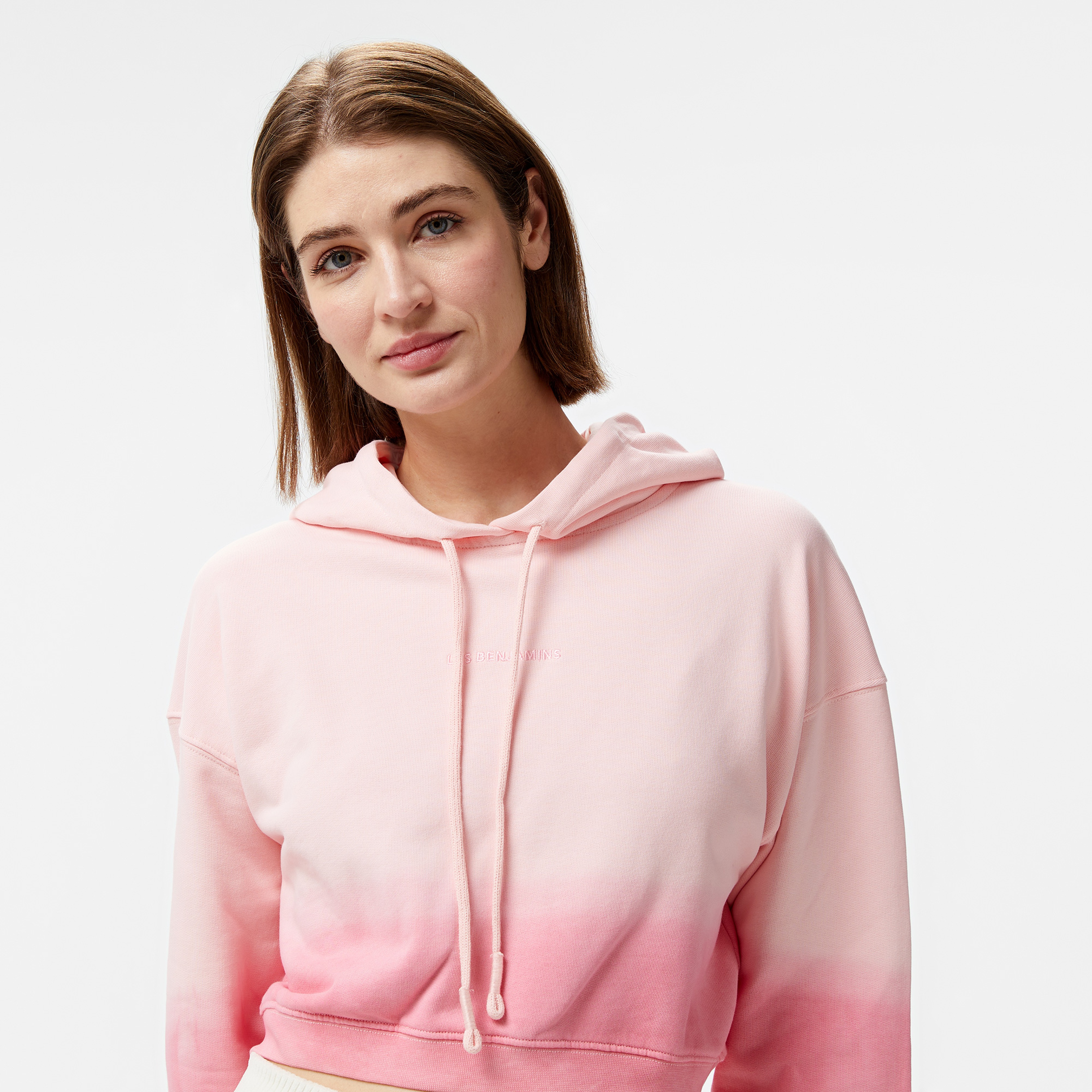 Les Benjamins 304 Kadın Pembe Hoodie