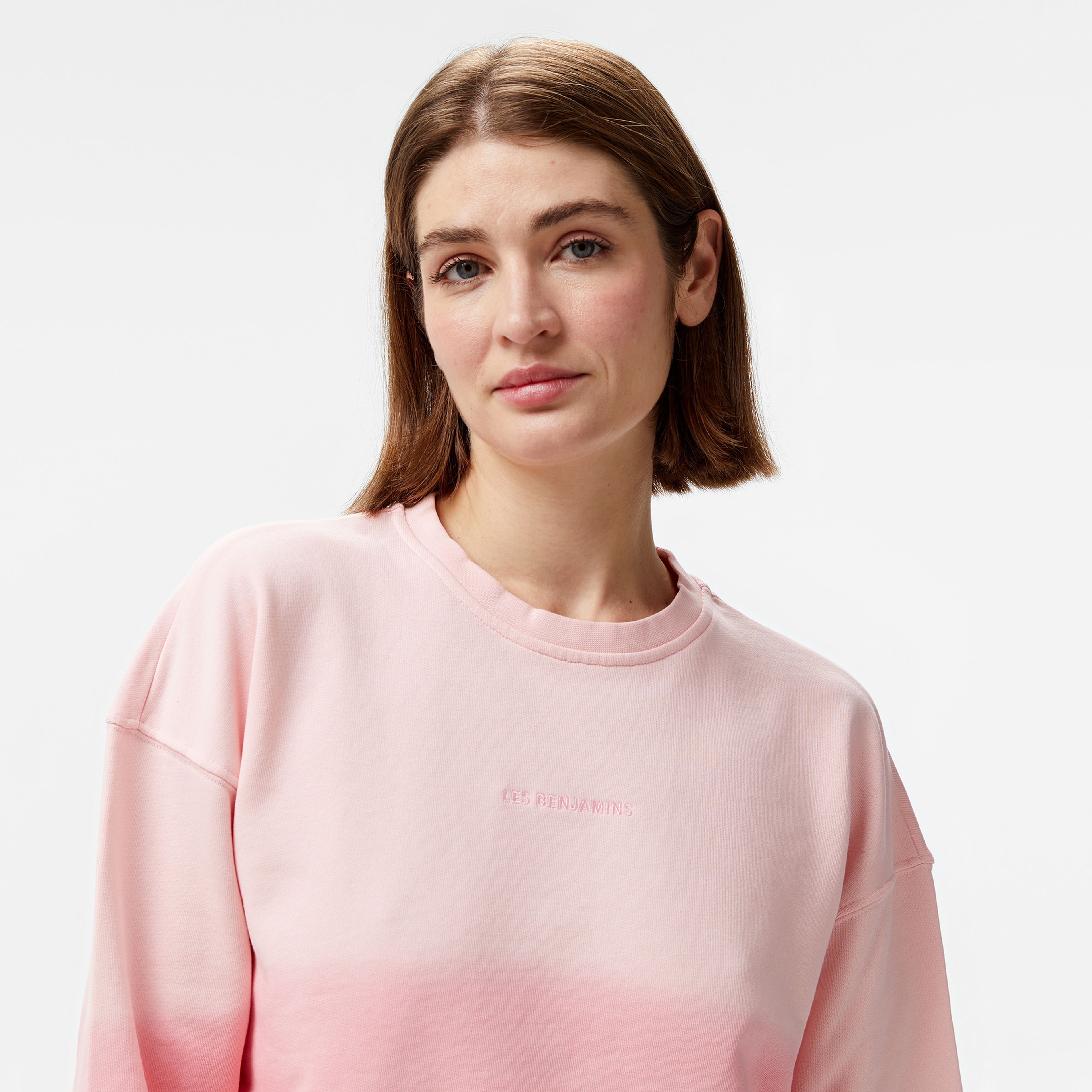 Les Benjamins 304 Kadın Pembe Sweatshirt