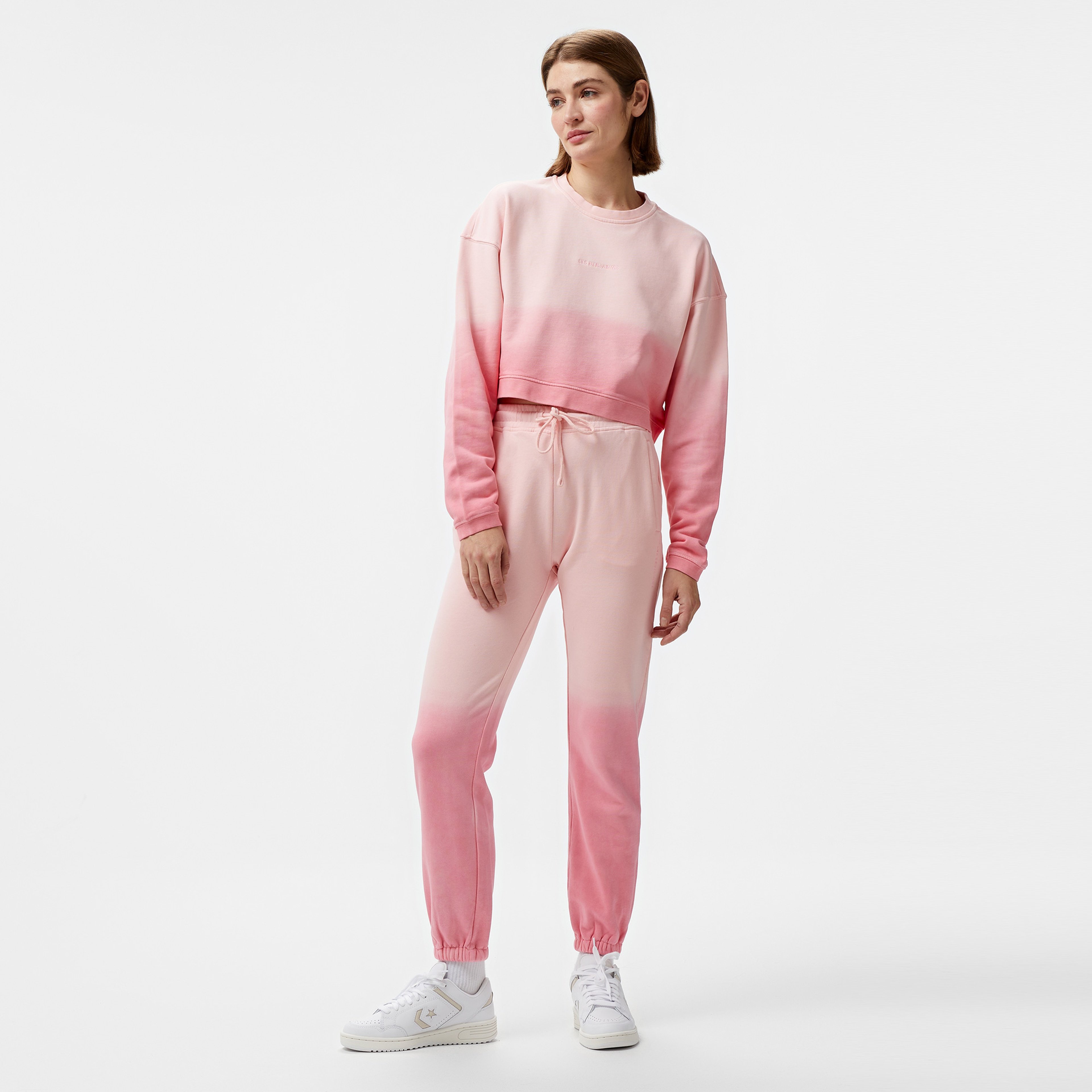 Les Benjamins 304 Kadın Pembe Sweatshirt