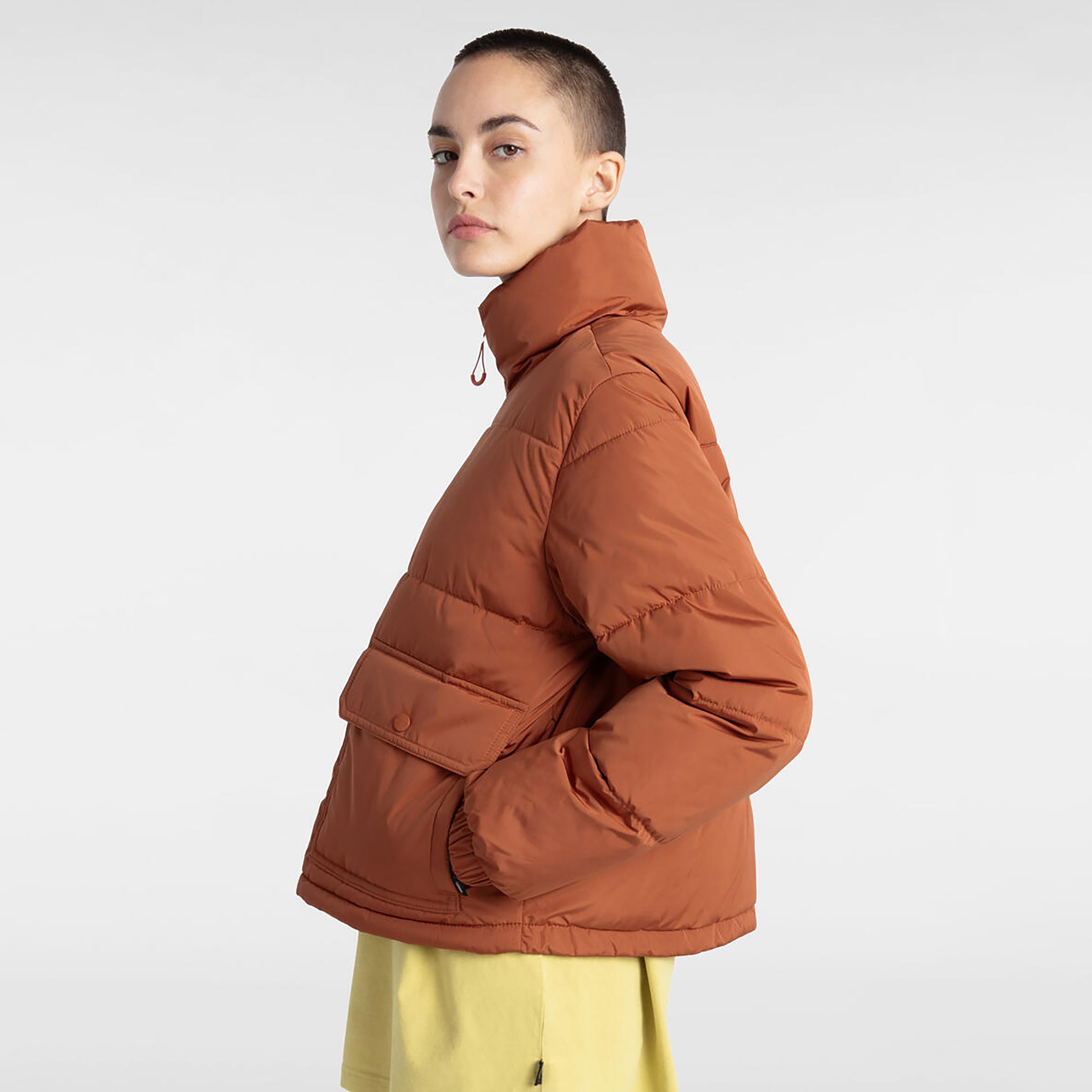 Vans Mte Aubrey Primaloft Puffer Kadın Kahverengi Mont