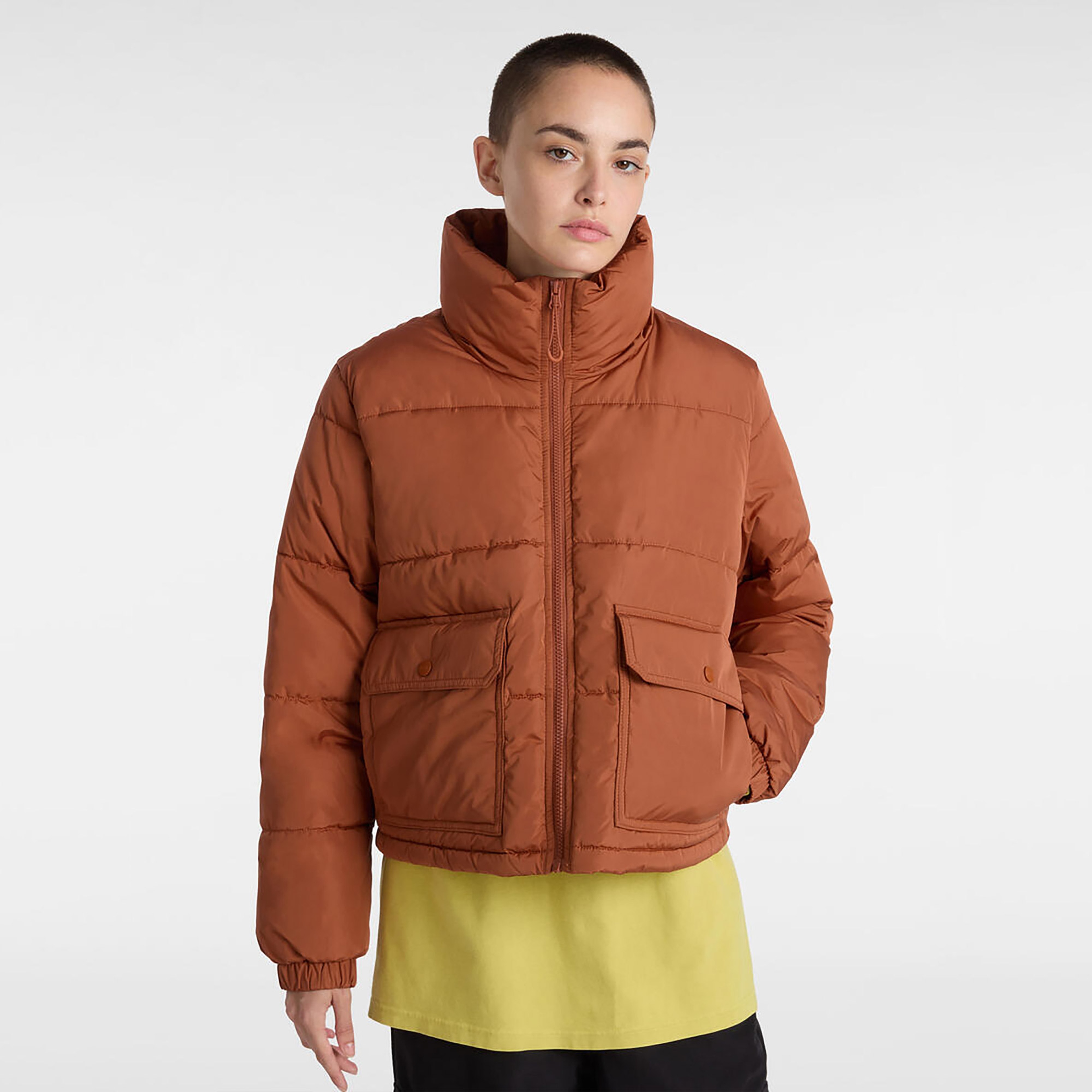 Vans Mte Aubrey Primaloft Puffer Kadın Kahverengi Mont