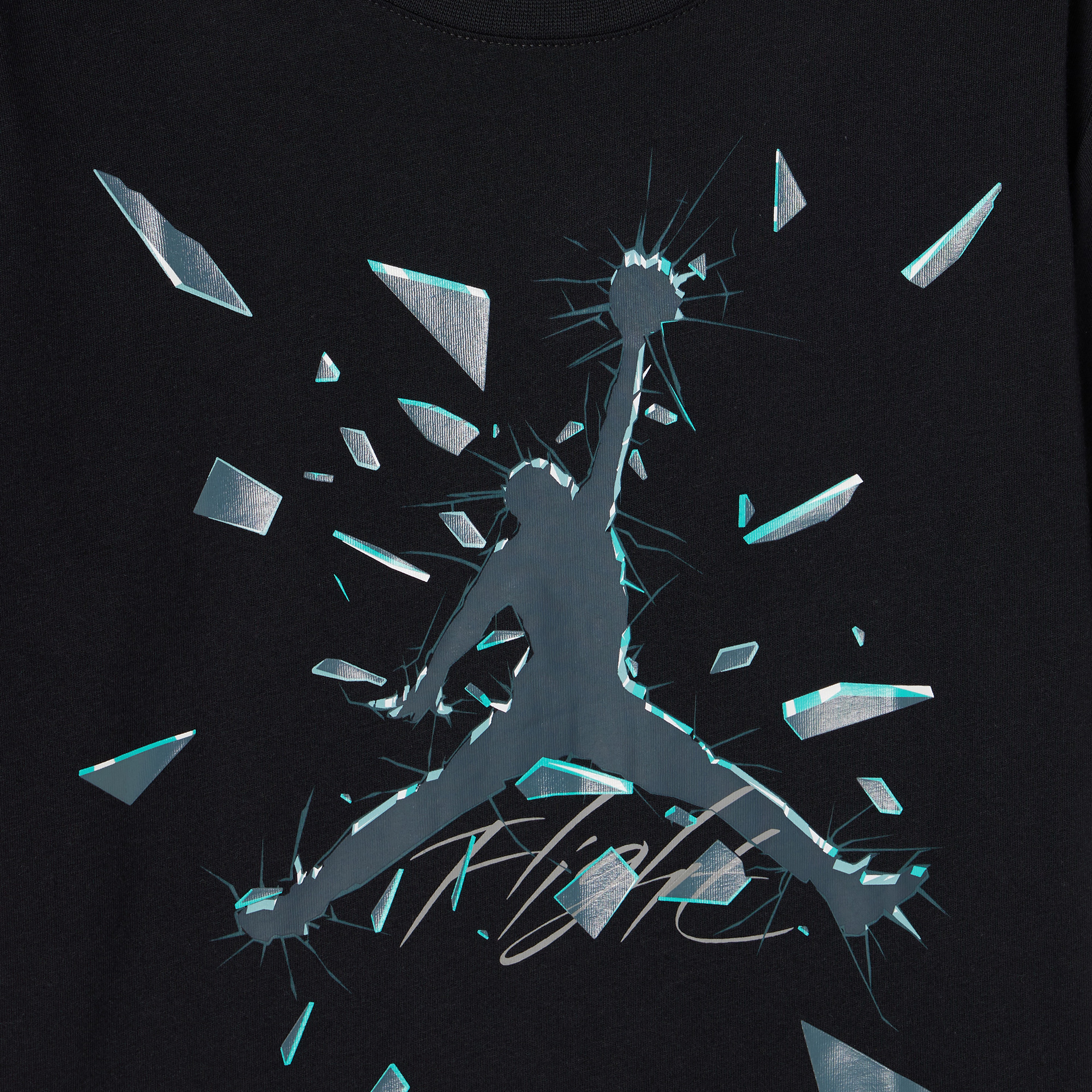 Jordan Shattered Glass Çocuk Siyah Günlük T-Shirt