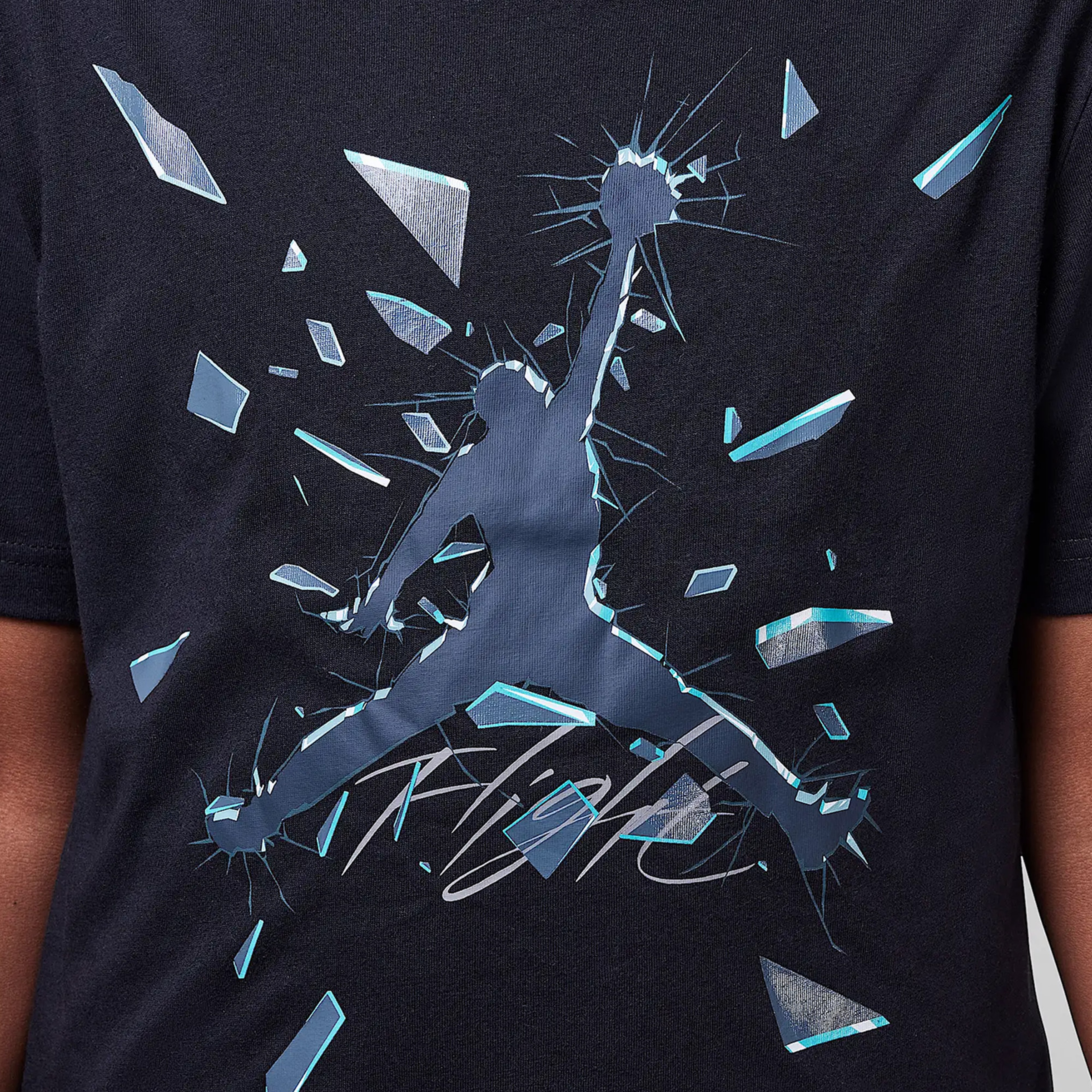 Jordan Shattered Glass Çocuk Siyah Günlük T-Shirt