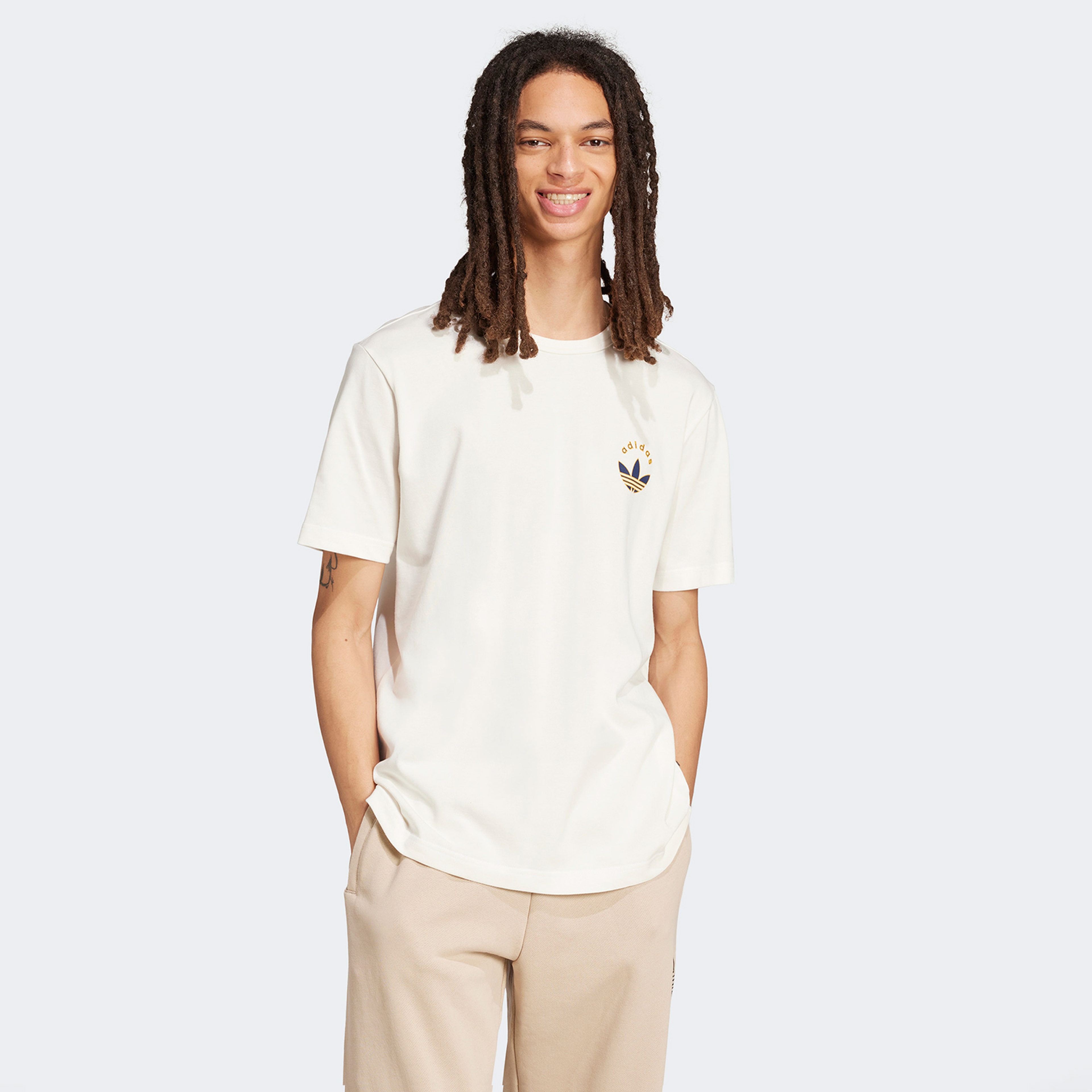 adidas Grfx Off Erkek Beyaz T-Shirt