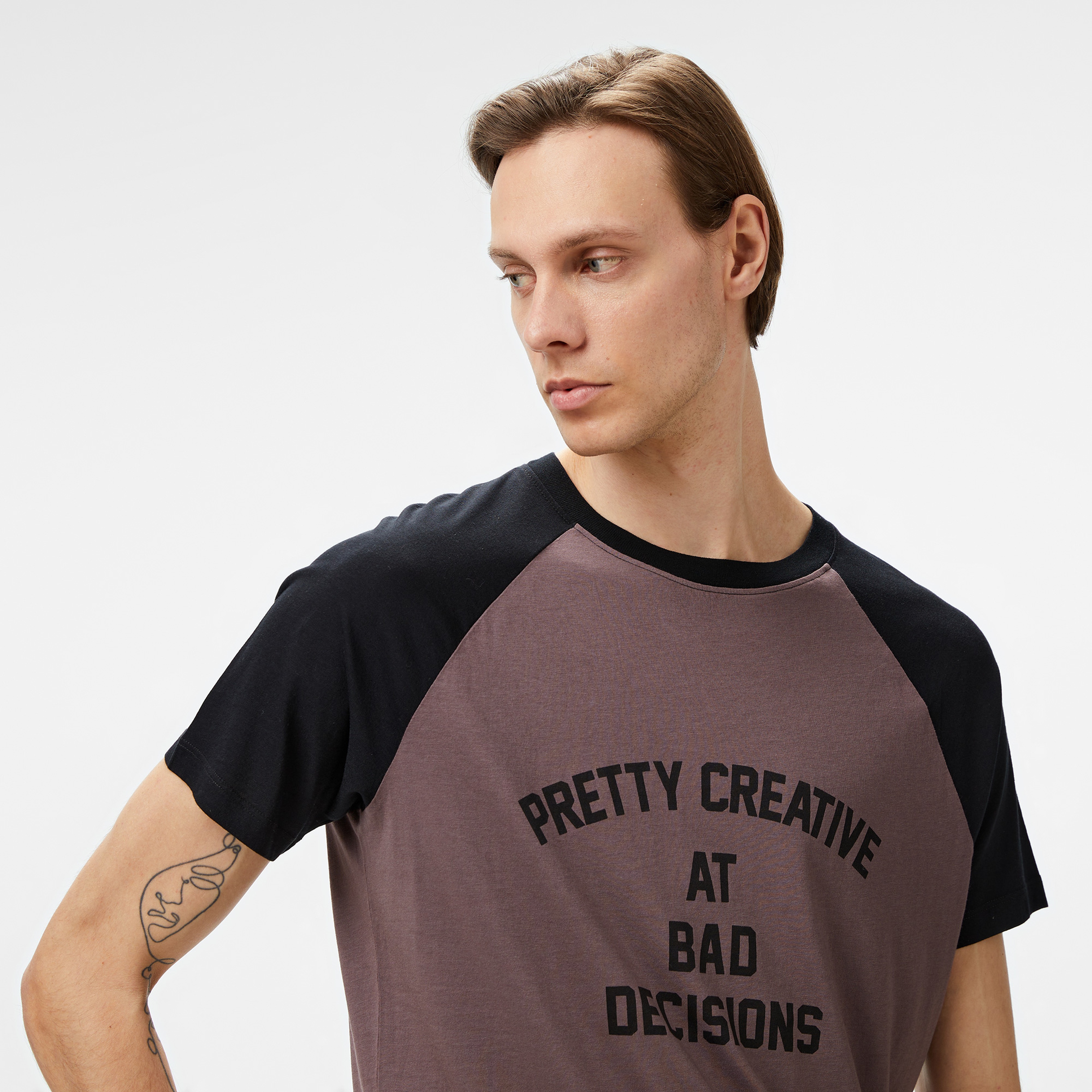 ERKEK KAHVERENGİ T-SHIRT