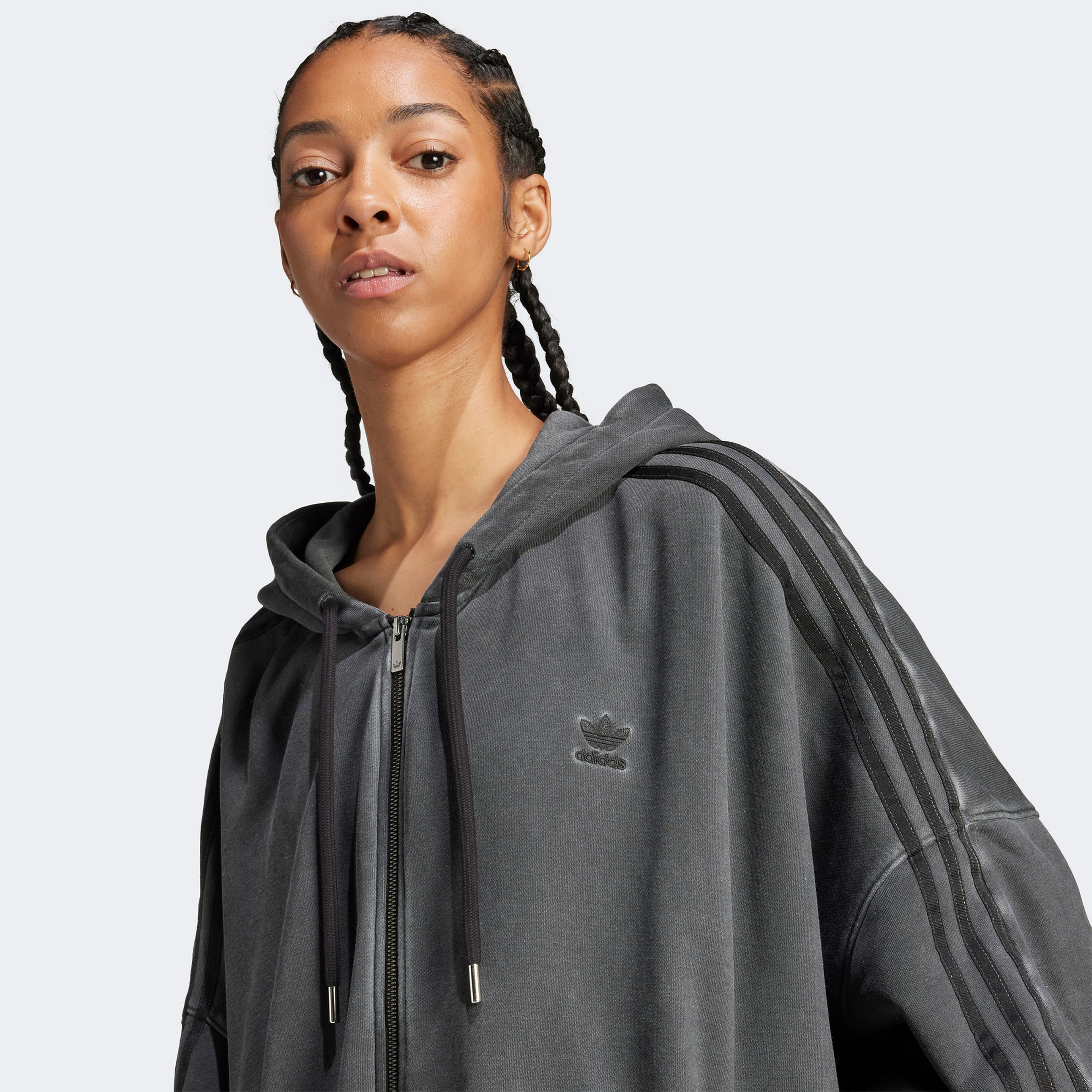 adidas Originals Adilenium Kadın Gri Sweatshirt