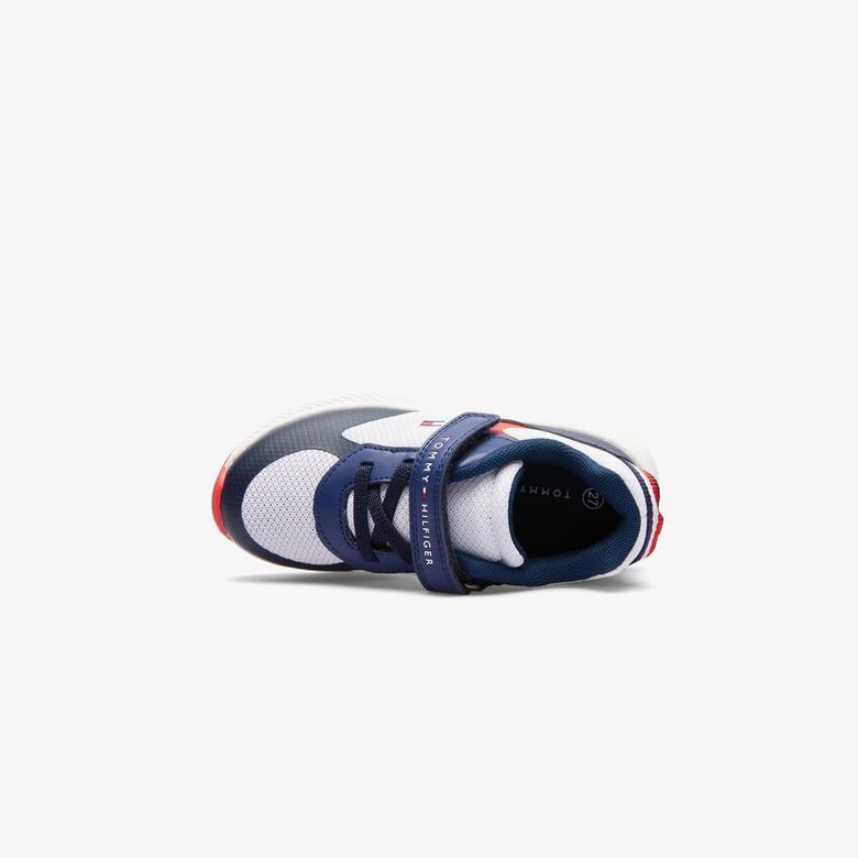 Tommy Hilfiger Flag Low Cut Lace Up Velcro Bebek Lacivert Spor Ayakkabı