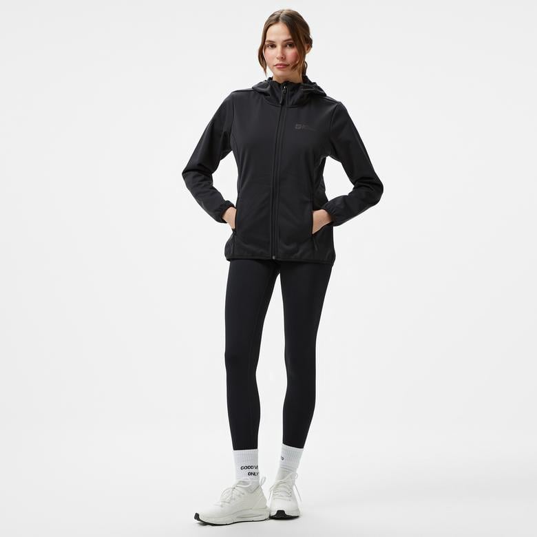 Jack Wolfskin Texashield Core Kadın Siyah Ceket