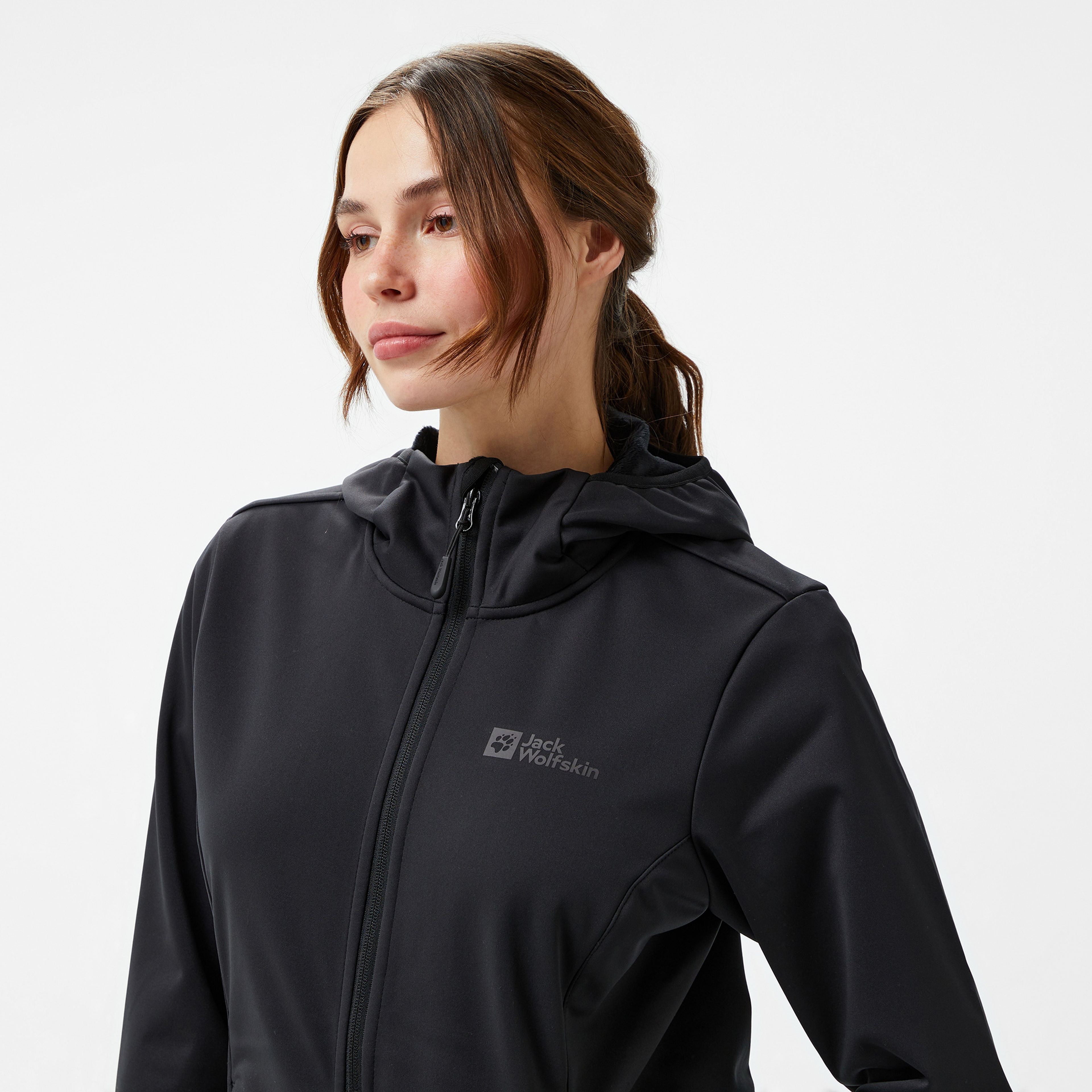 Jack Wolfskin Texashield Core Kadın Siyah Ceket