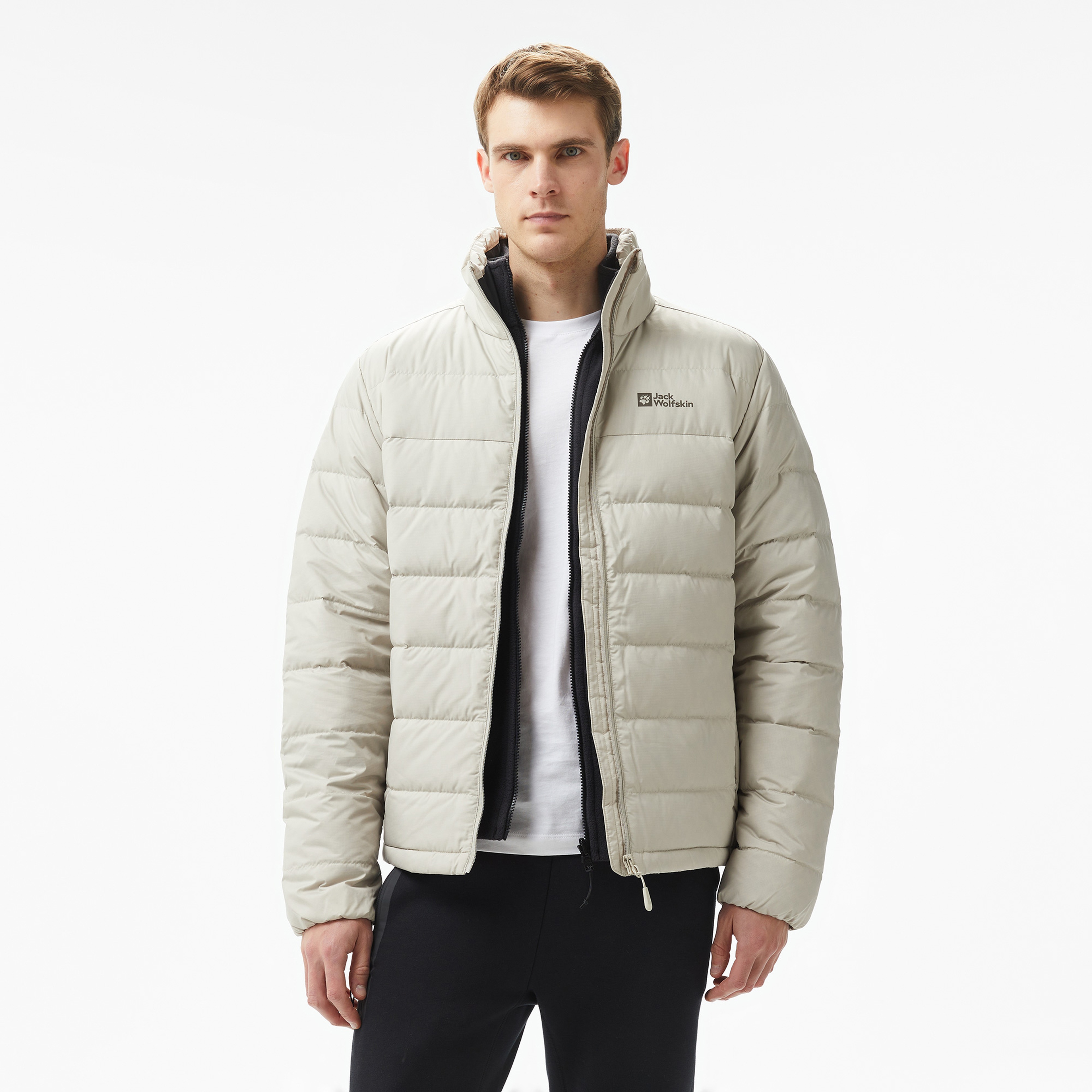 Jack Wolfskin Down Insulated Erkek Gri Ceket