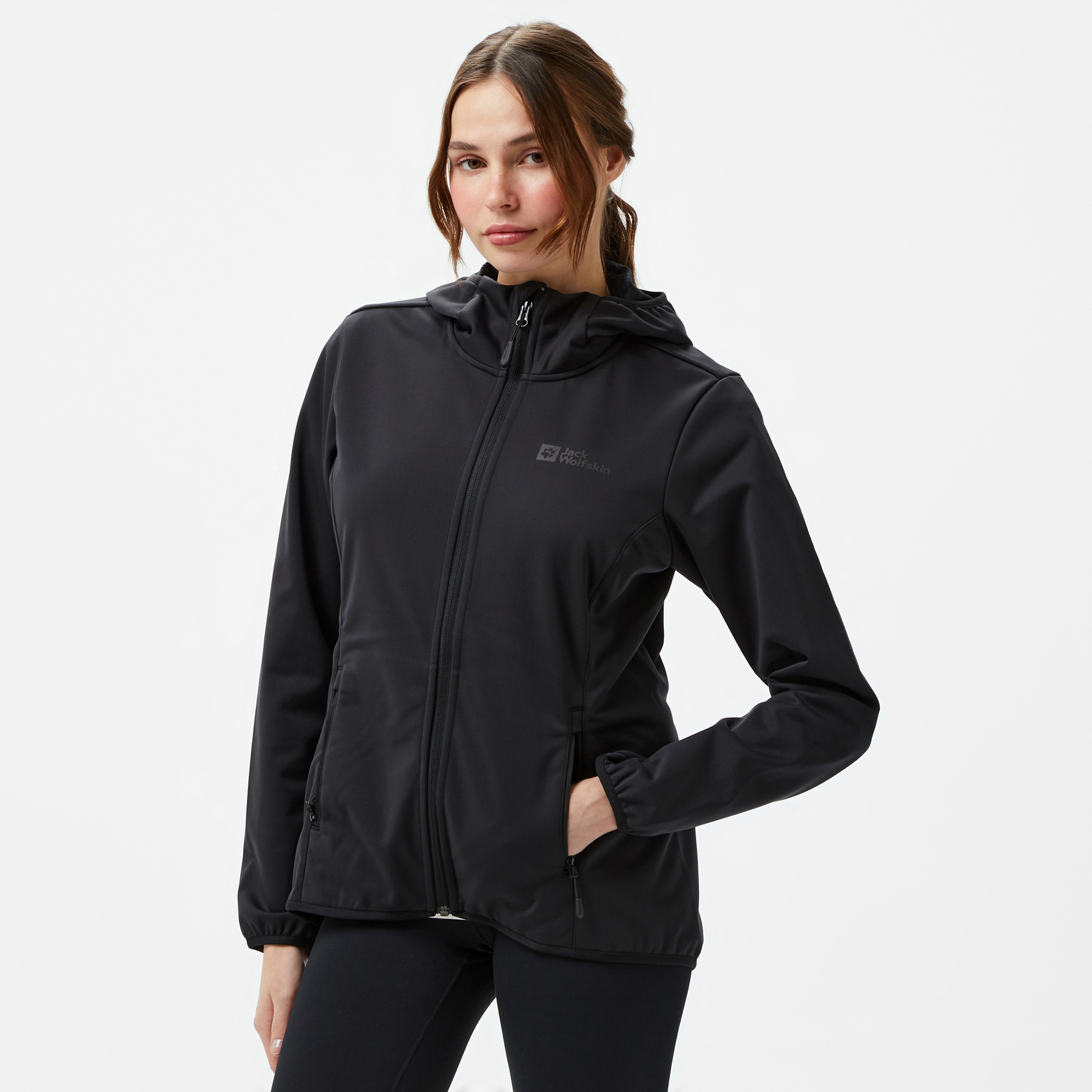 Jack Wolfskin Texashield Core Kadın Siyah Ceket