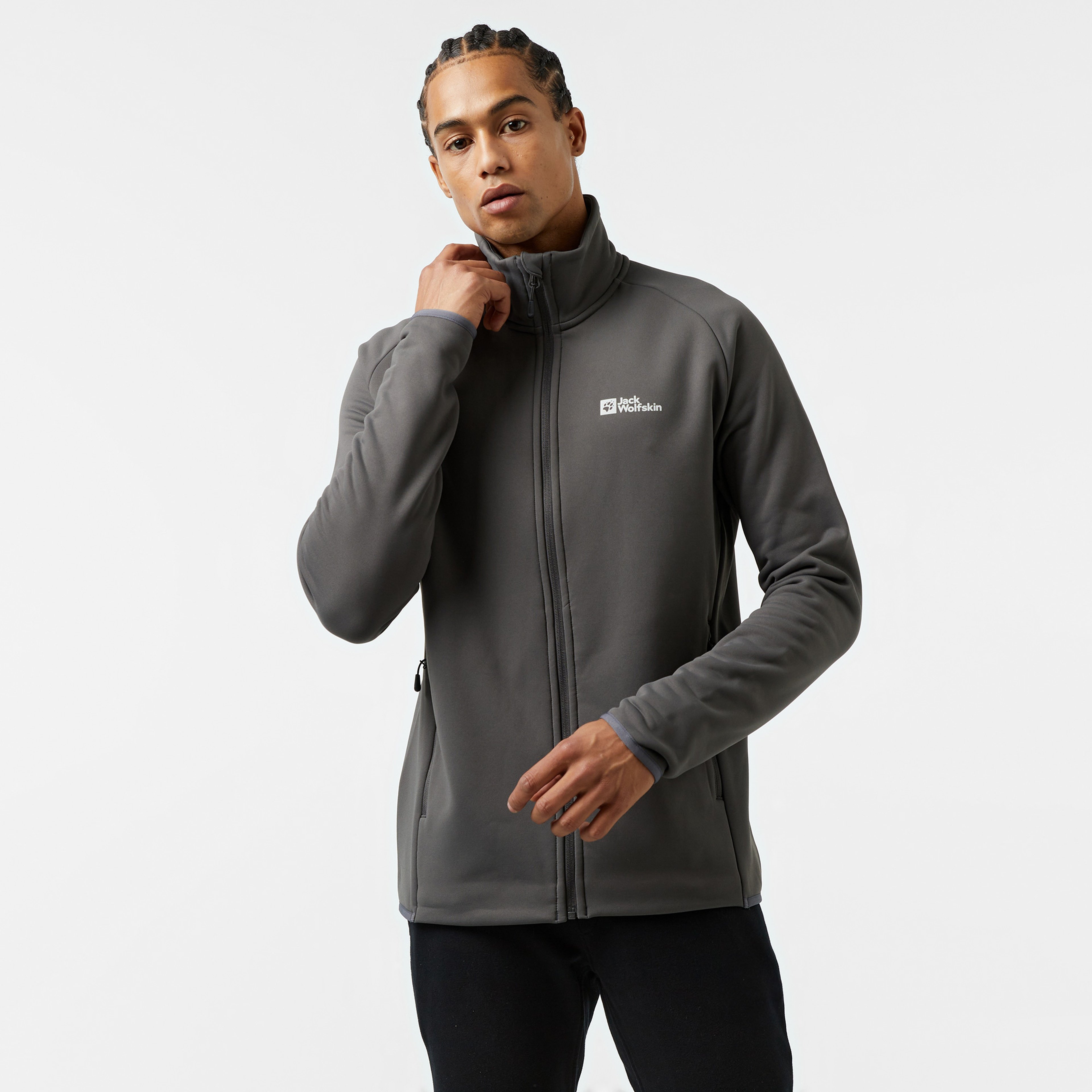 Jack Wolfskin Baiselberg Fz Erkek Gri Ceket