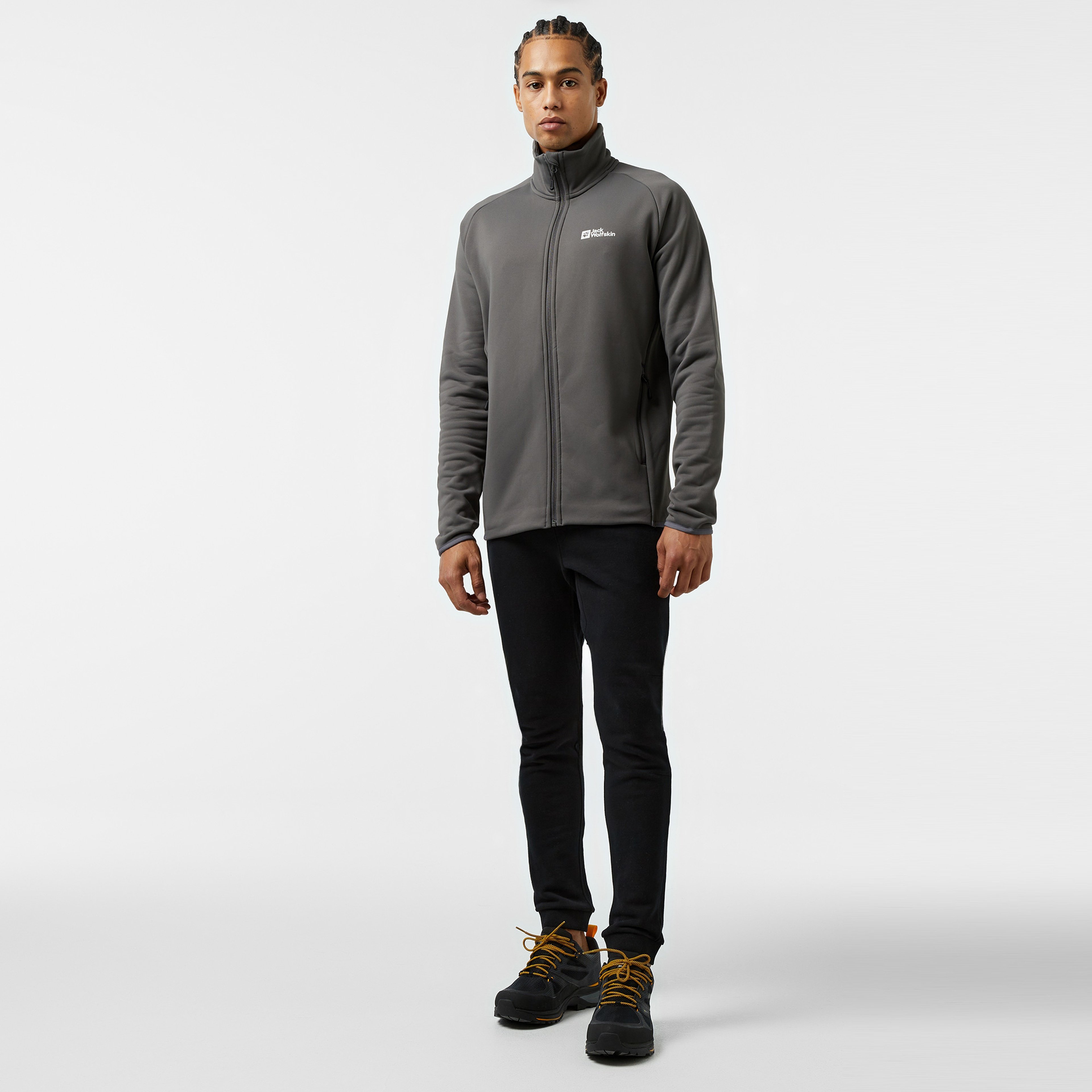 Jack Wolfskin Baiselberg Fz Erkek Gri Ceket