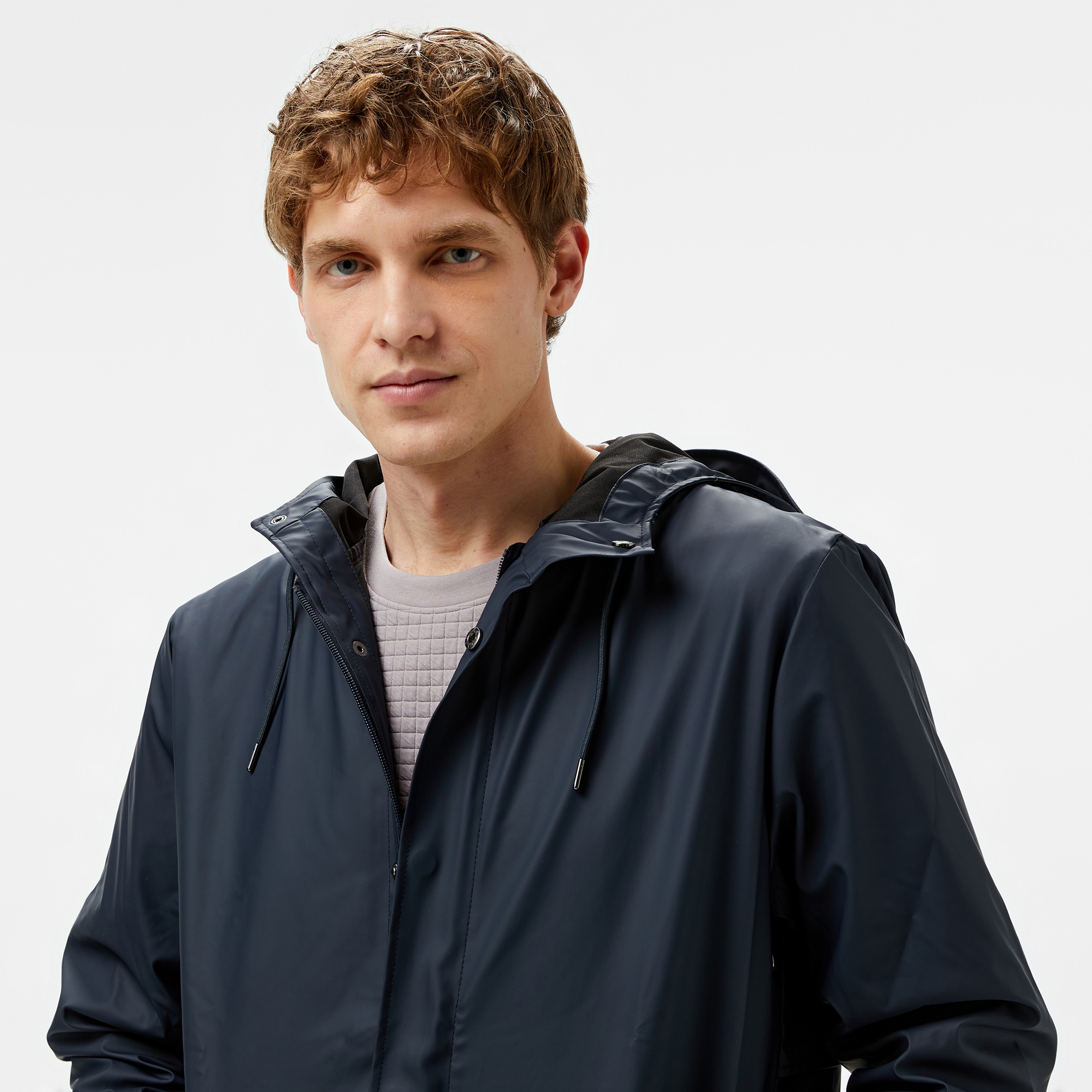 Rains Fishtail Parka W3 Kadın Lacivert Yağmurluk