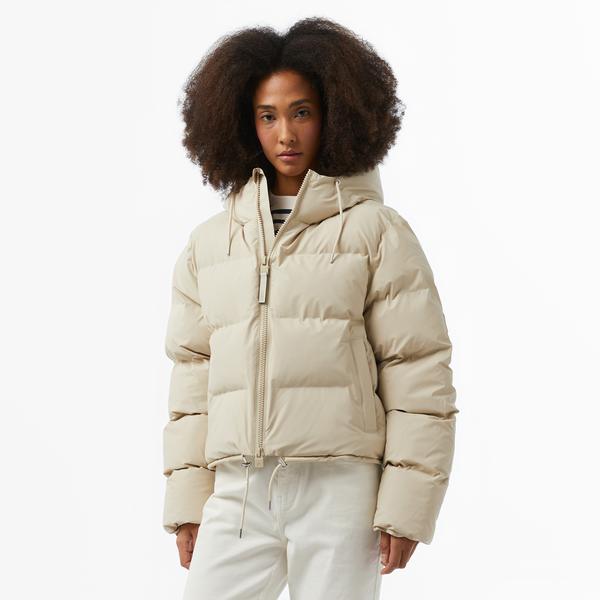 Rains Alta Short Puffer Kadın Krem Mont