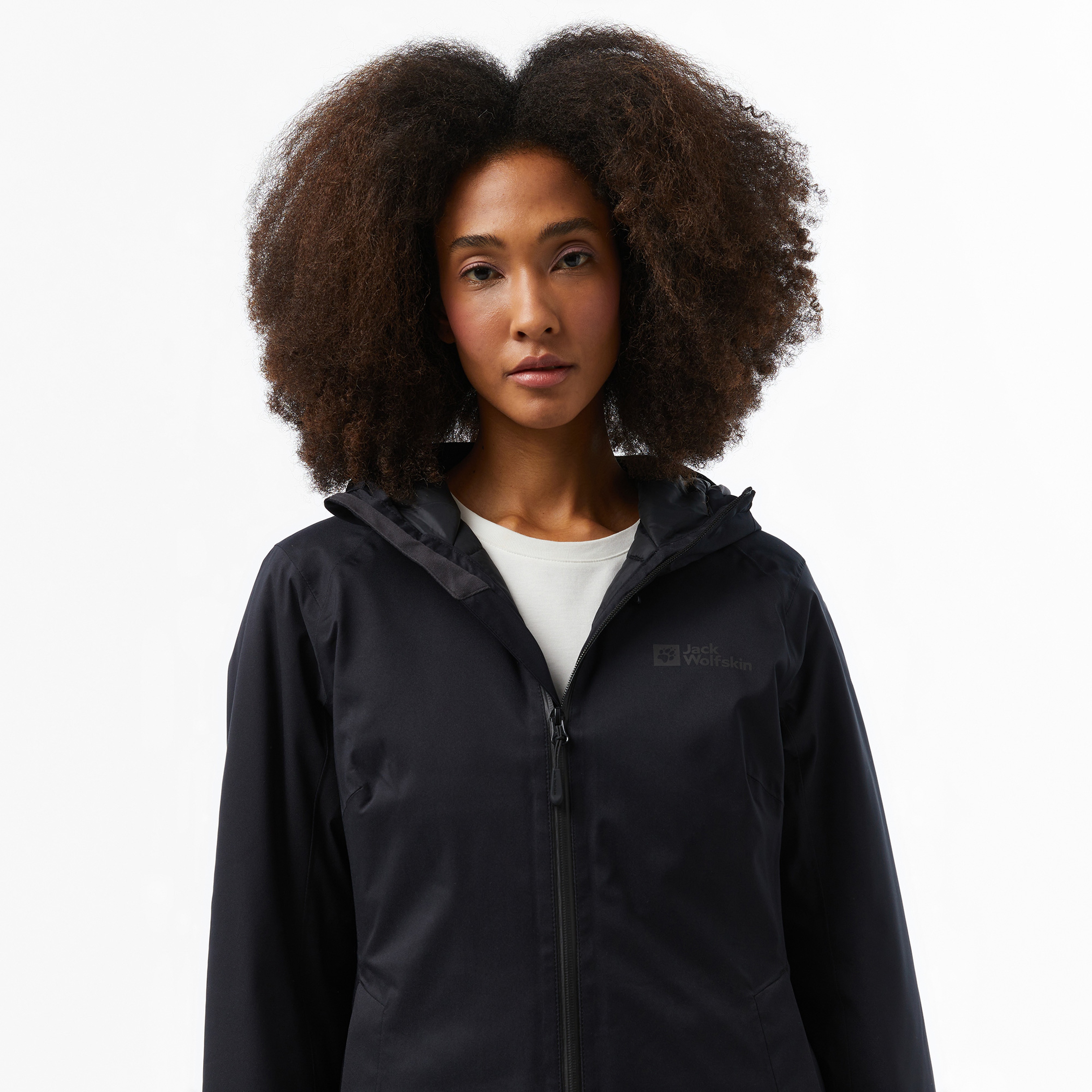 Jack Wolfskin Texapore Fiber Insulated Kadın Siyah Ceket