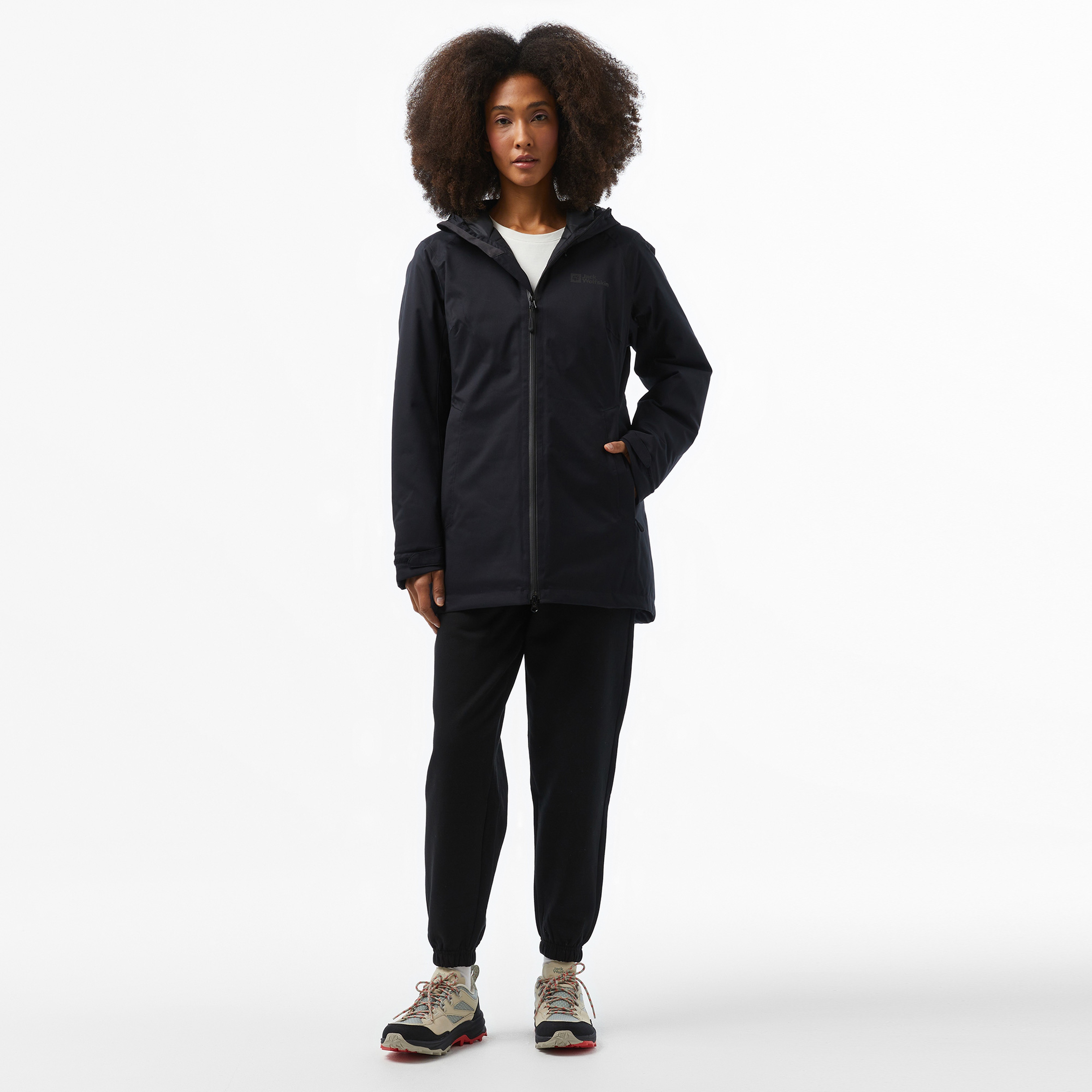 Jack Wolfskin Texapore Fiber Insulated Kadın Siyah Ceket