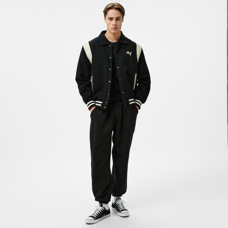 Huf Song Varsity Erkek Siyah Ceket