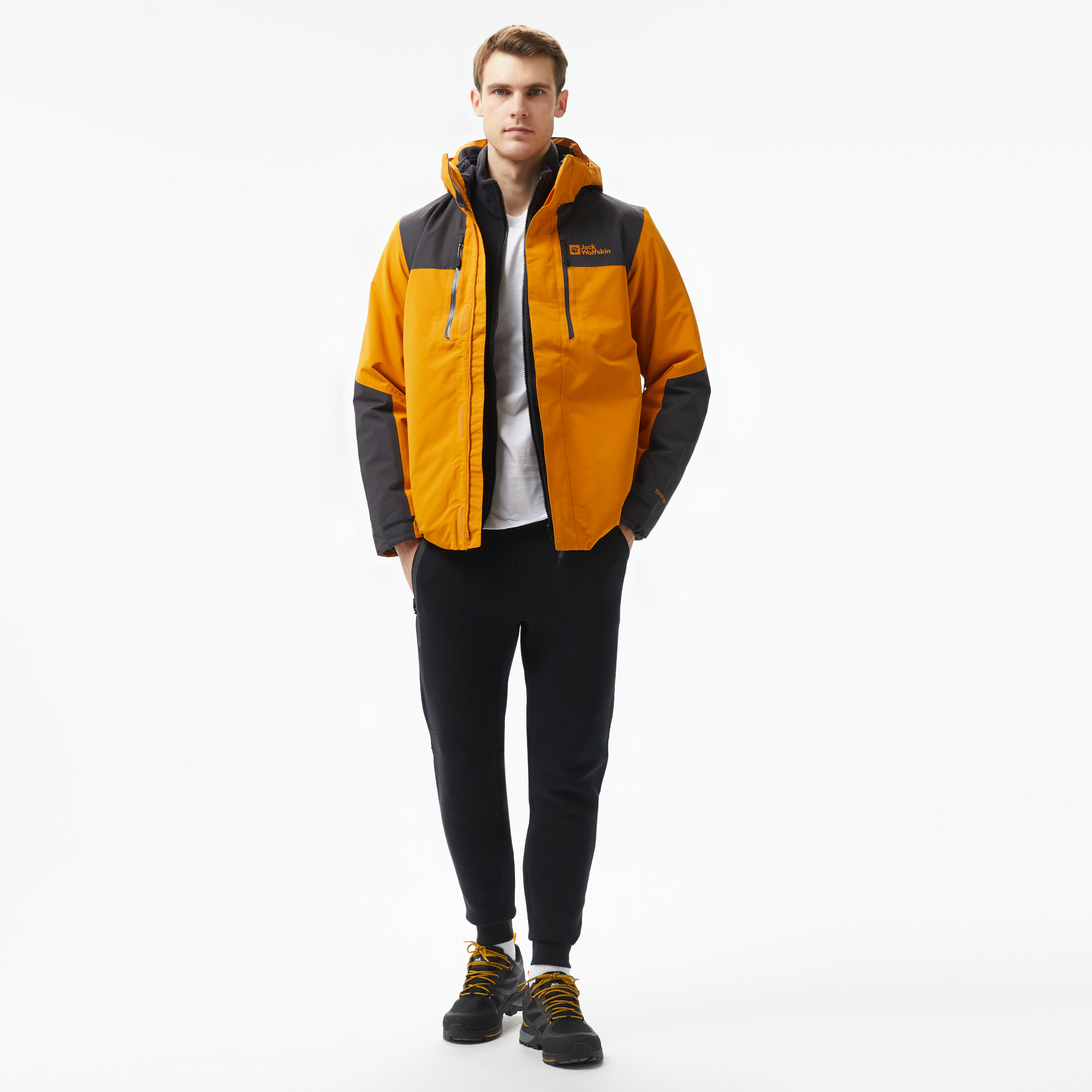 Jack Wolfskin Texapore 3in1 Erkek Kahverengi CeketMA61858| Occasion
