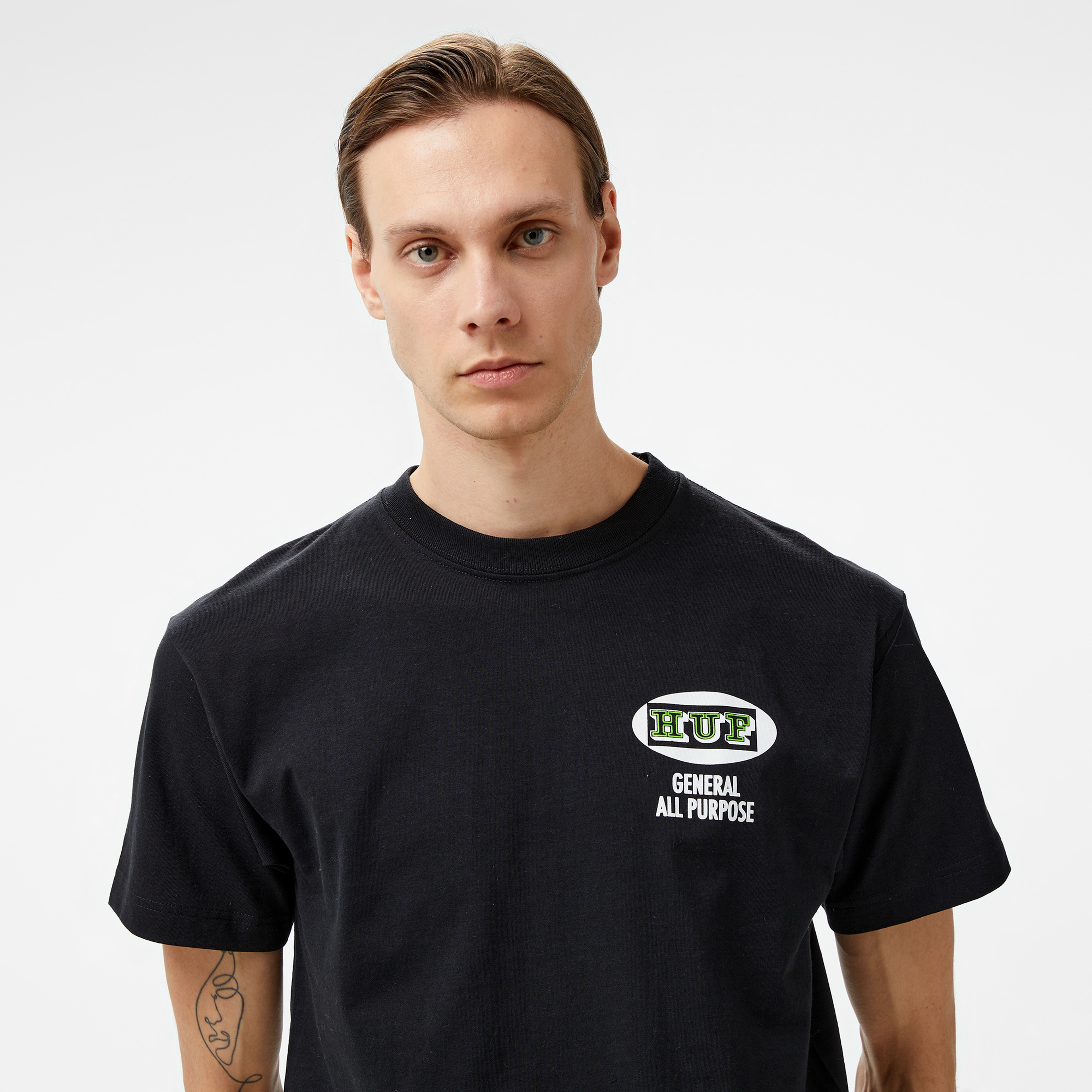 HUF All Purpose Erkek Siyah Tişört