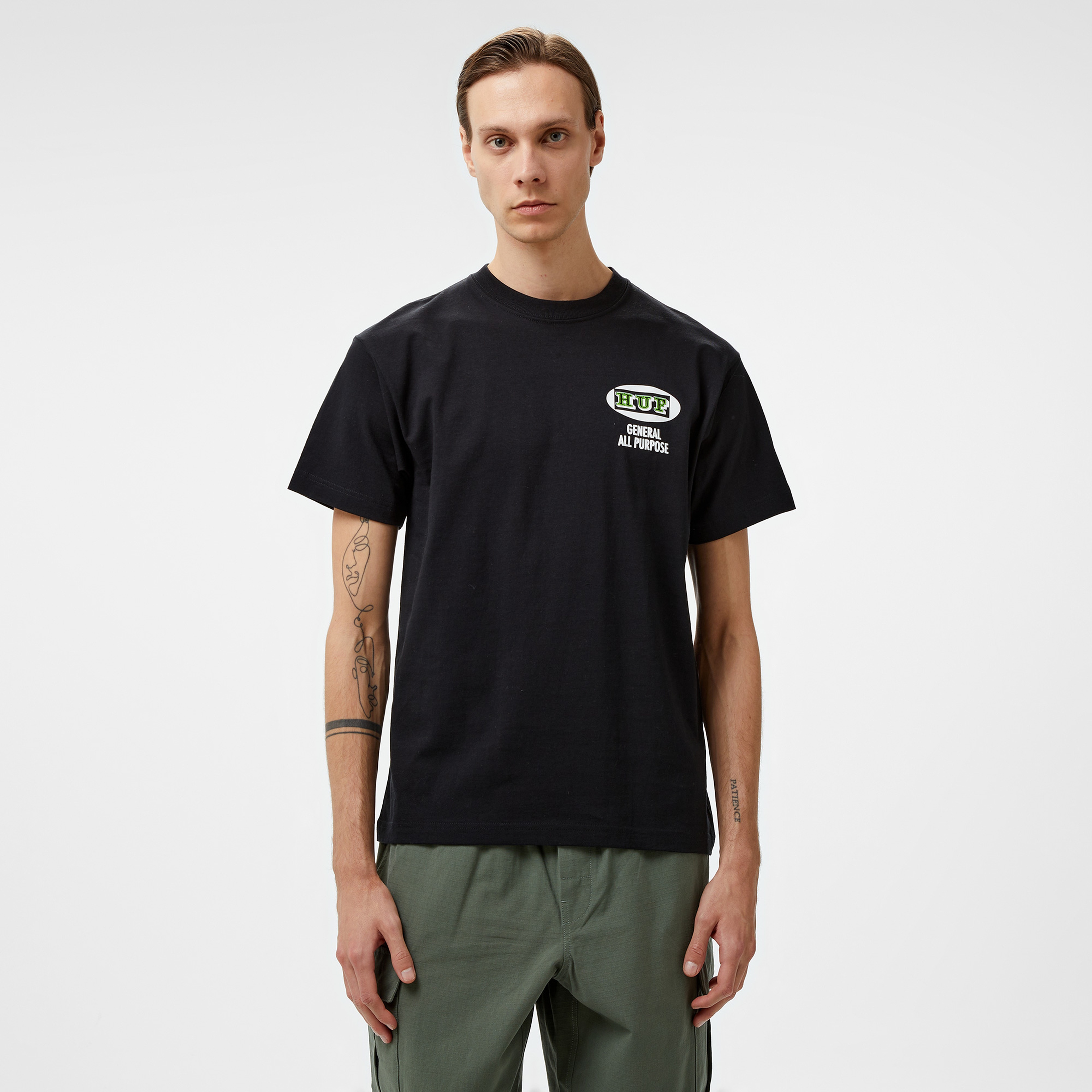 HUF All Purpose Erkek Siyah Tişört