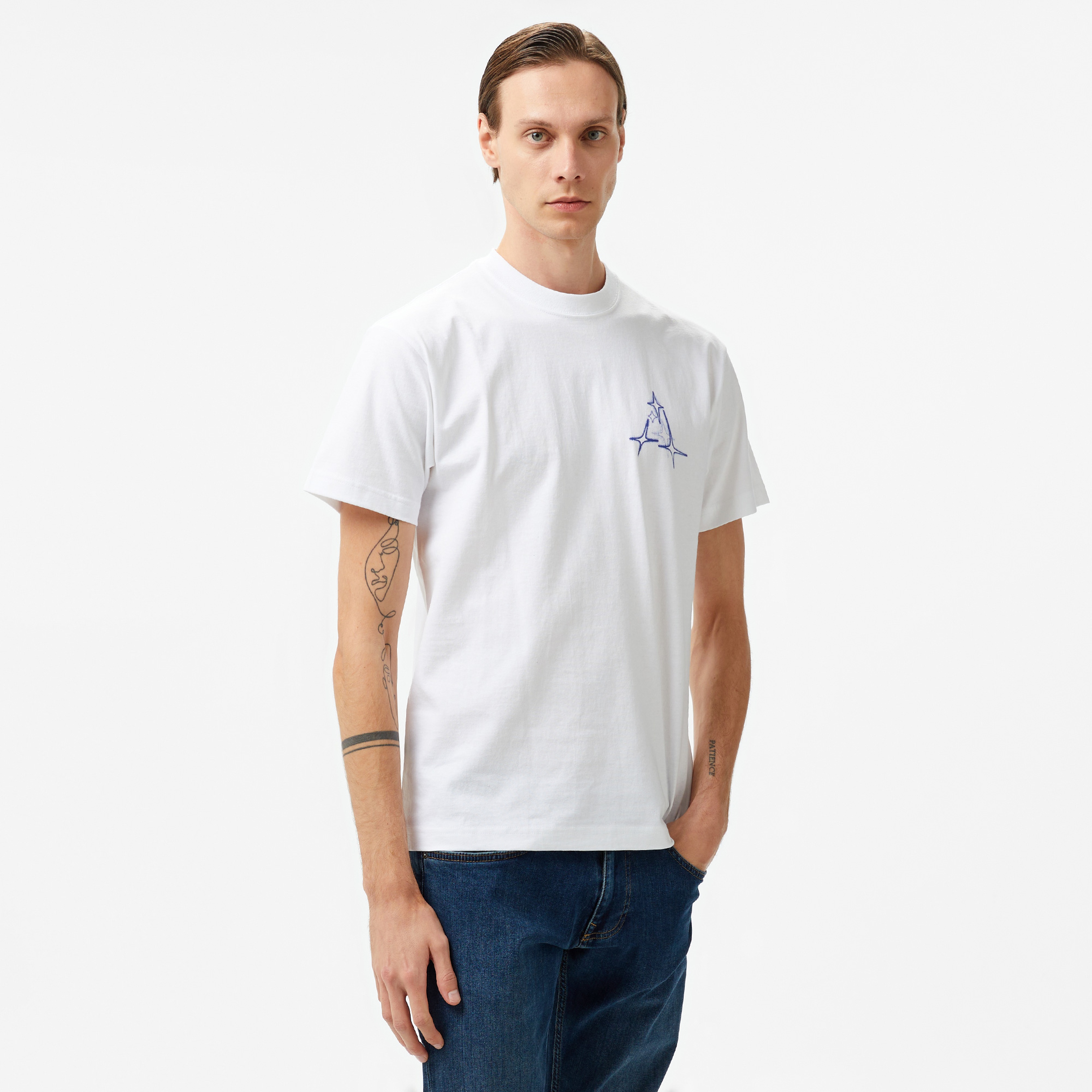 HUF Gleam Erkek Beyaz Tişört