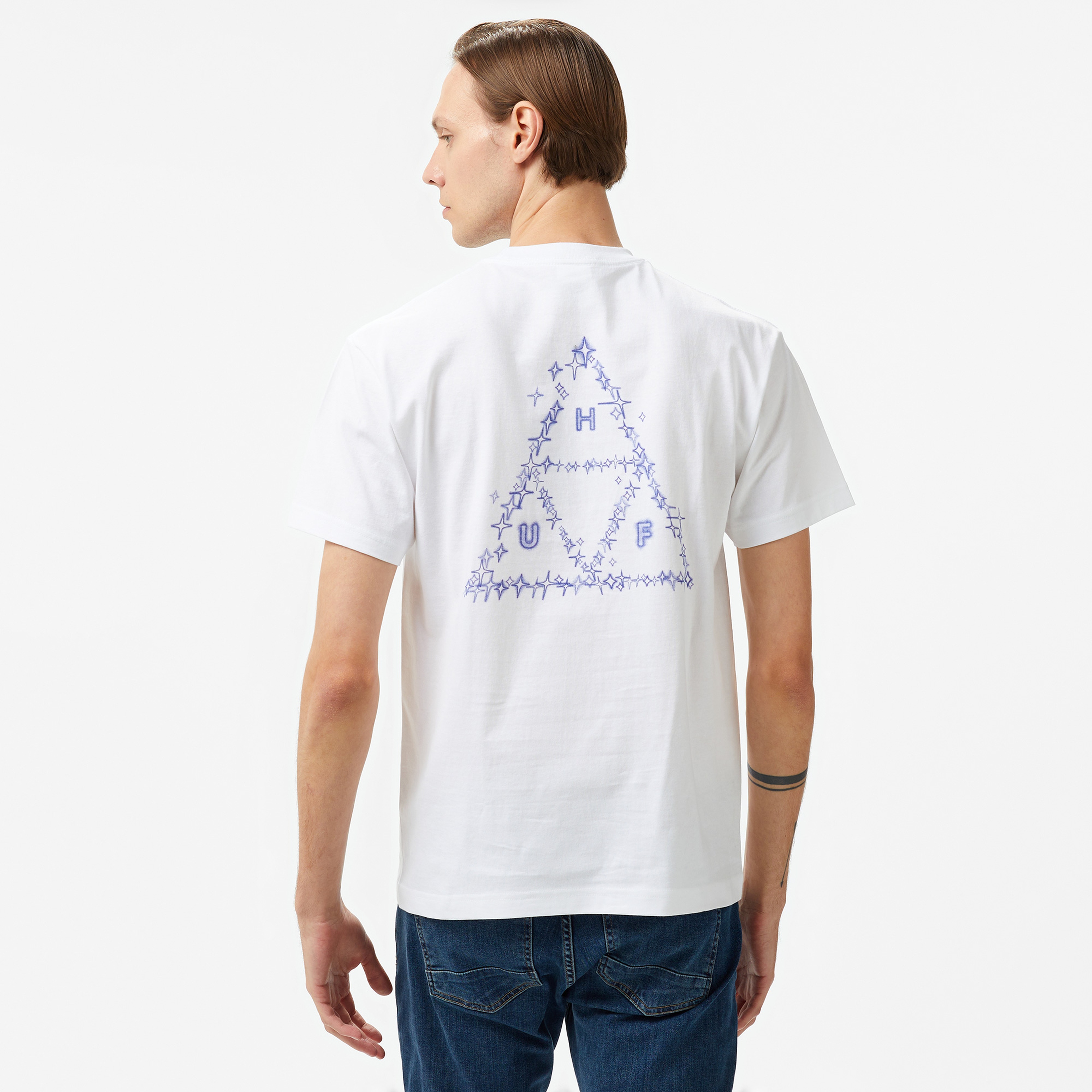 HUF Gleam Erkek Beyaz Tişört