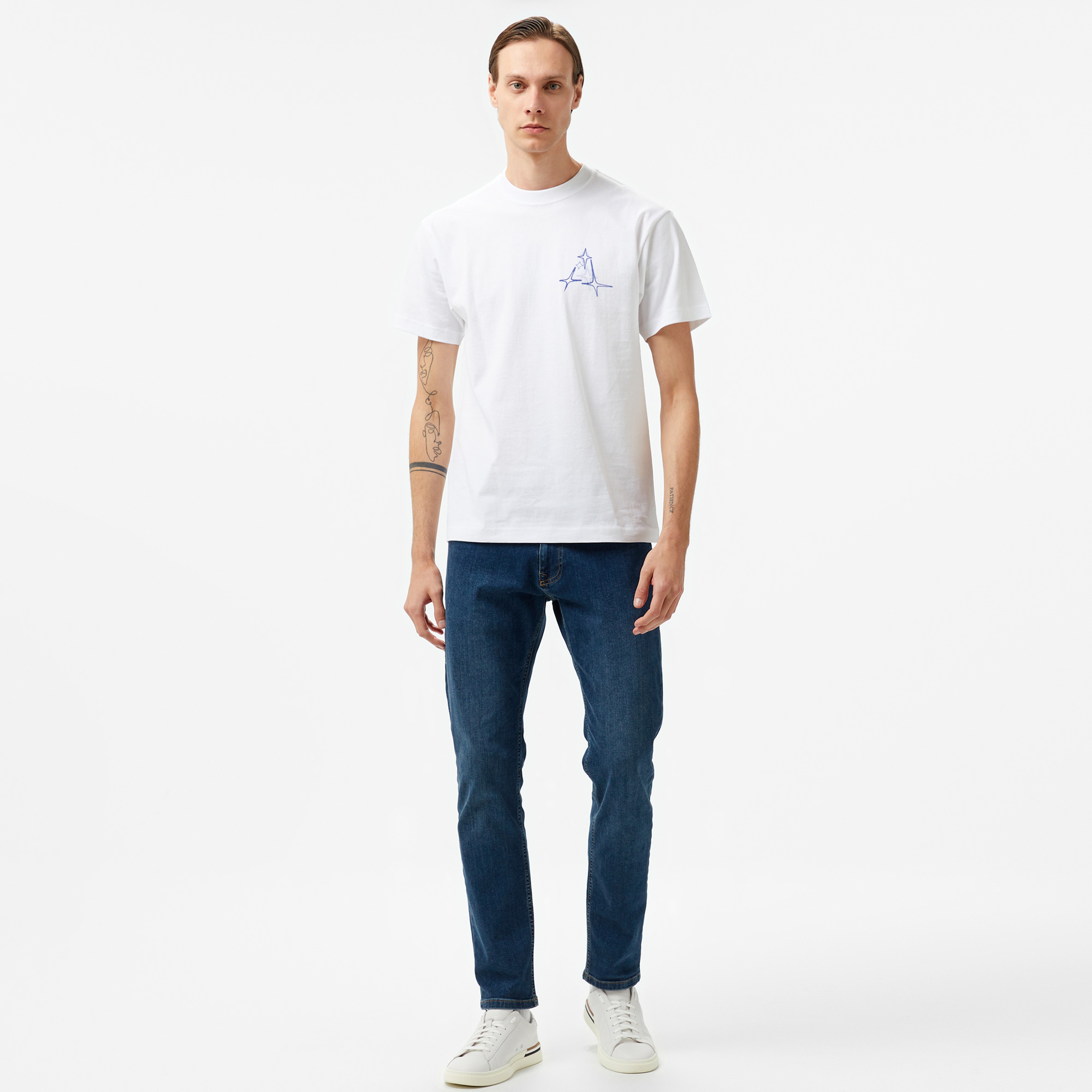 HUF Gleam Erkek Beyaz Tişört