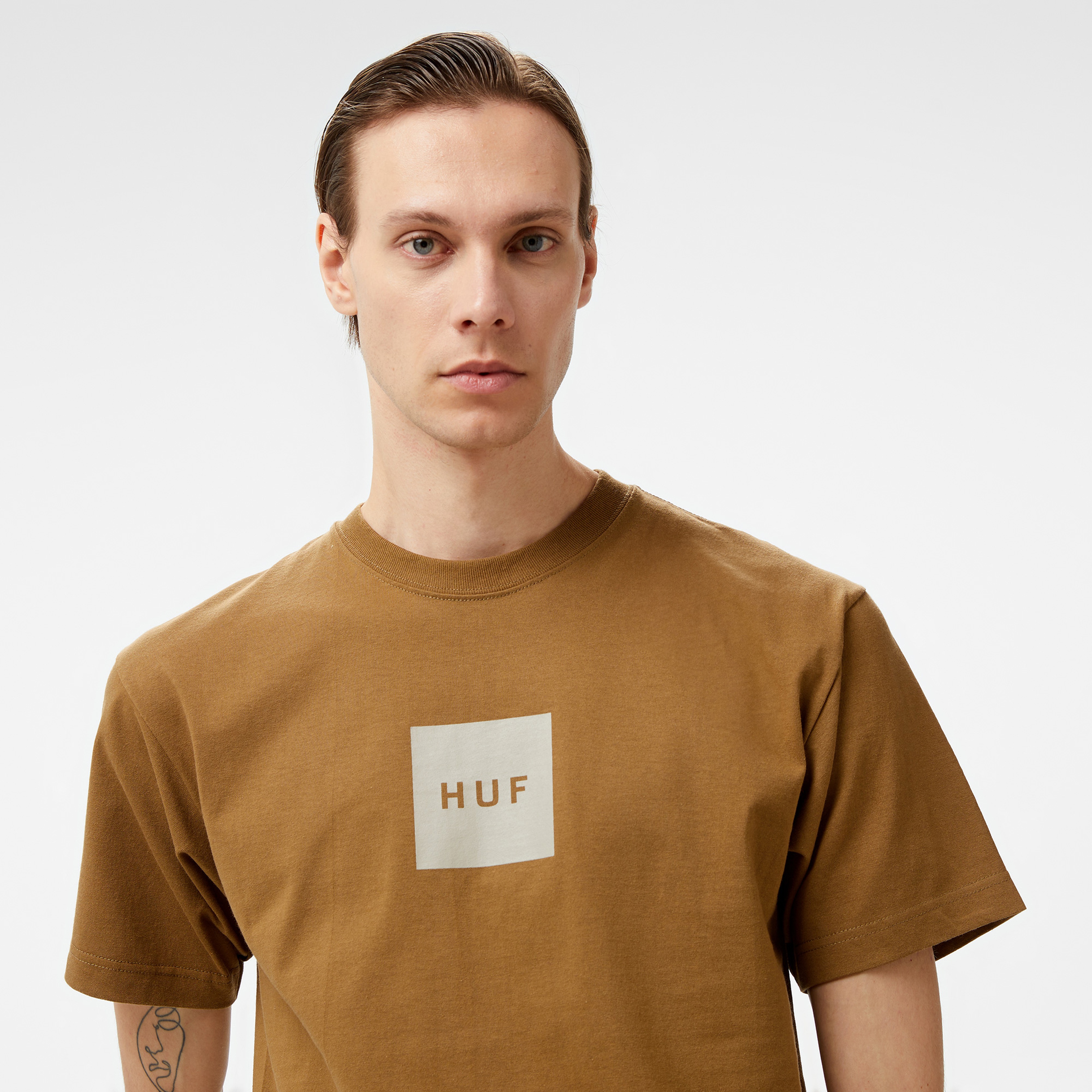 HUF Set Box S/S Erkek Kahverengi T-Shirt