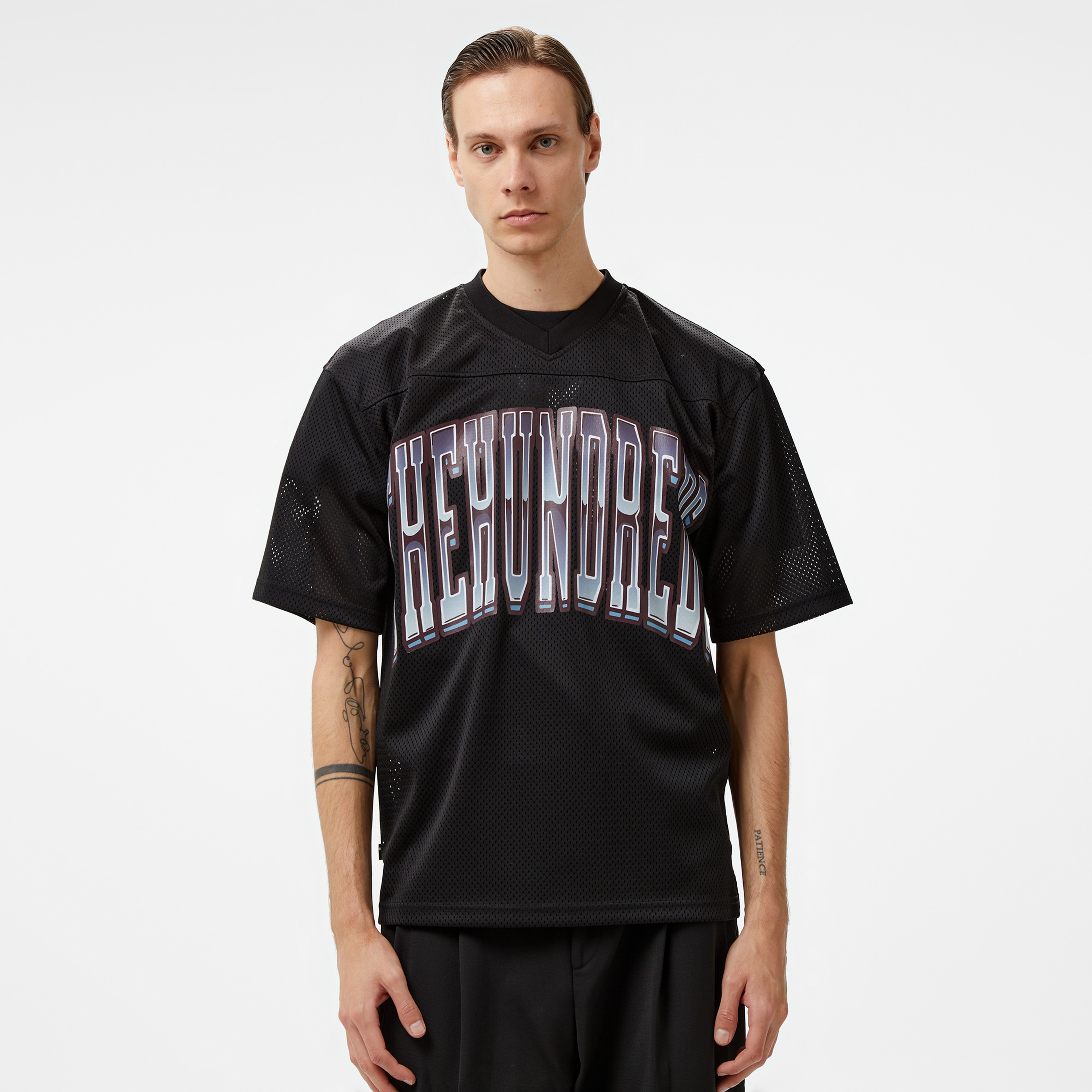 The Hundreds Division Football Jersey Erkek Siyah T-Shirt