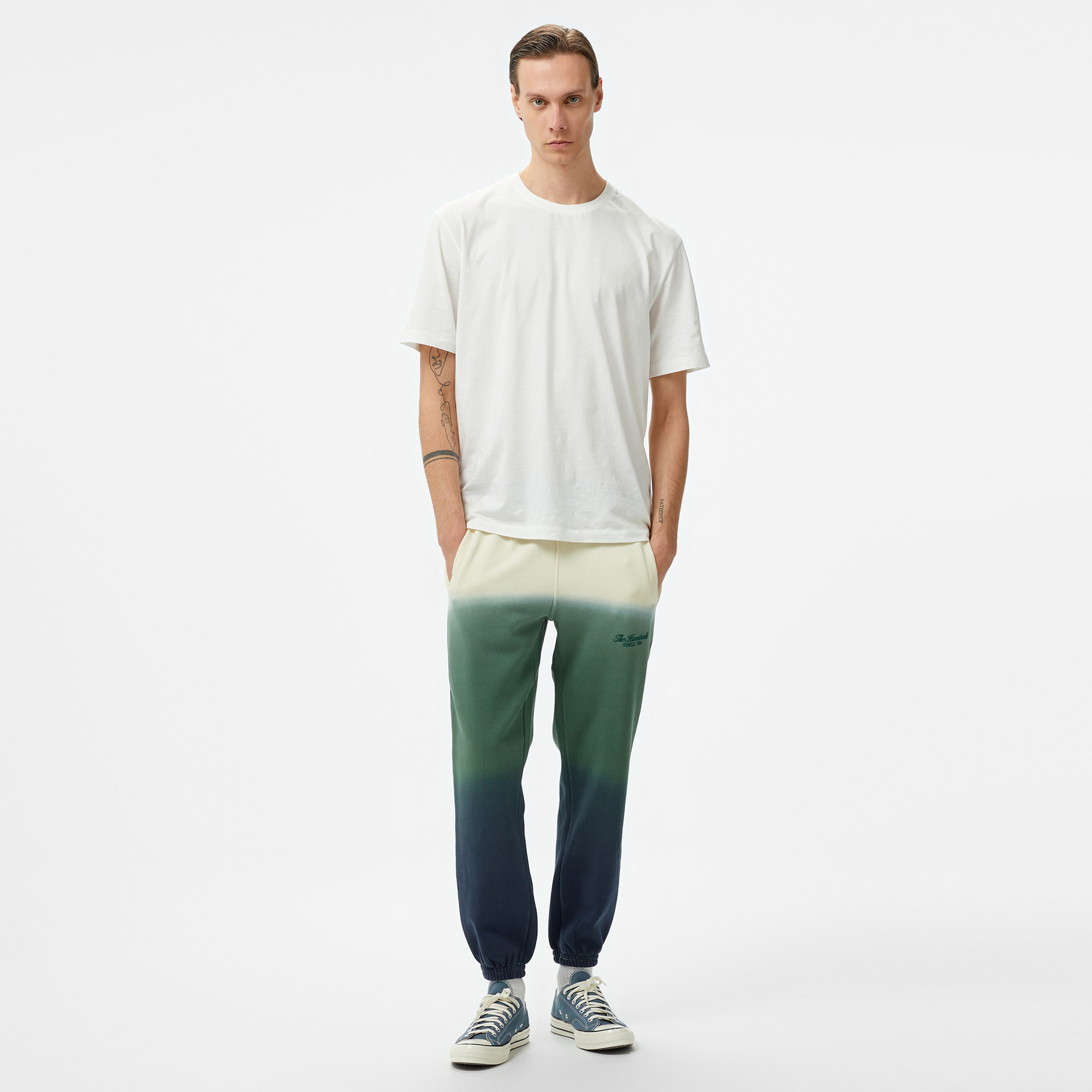 The Hundreds Gradient Erkek Beyaz Eşofman Altı