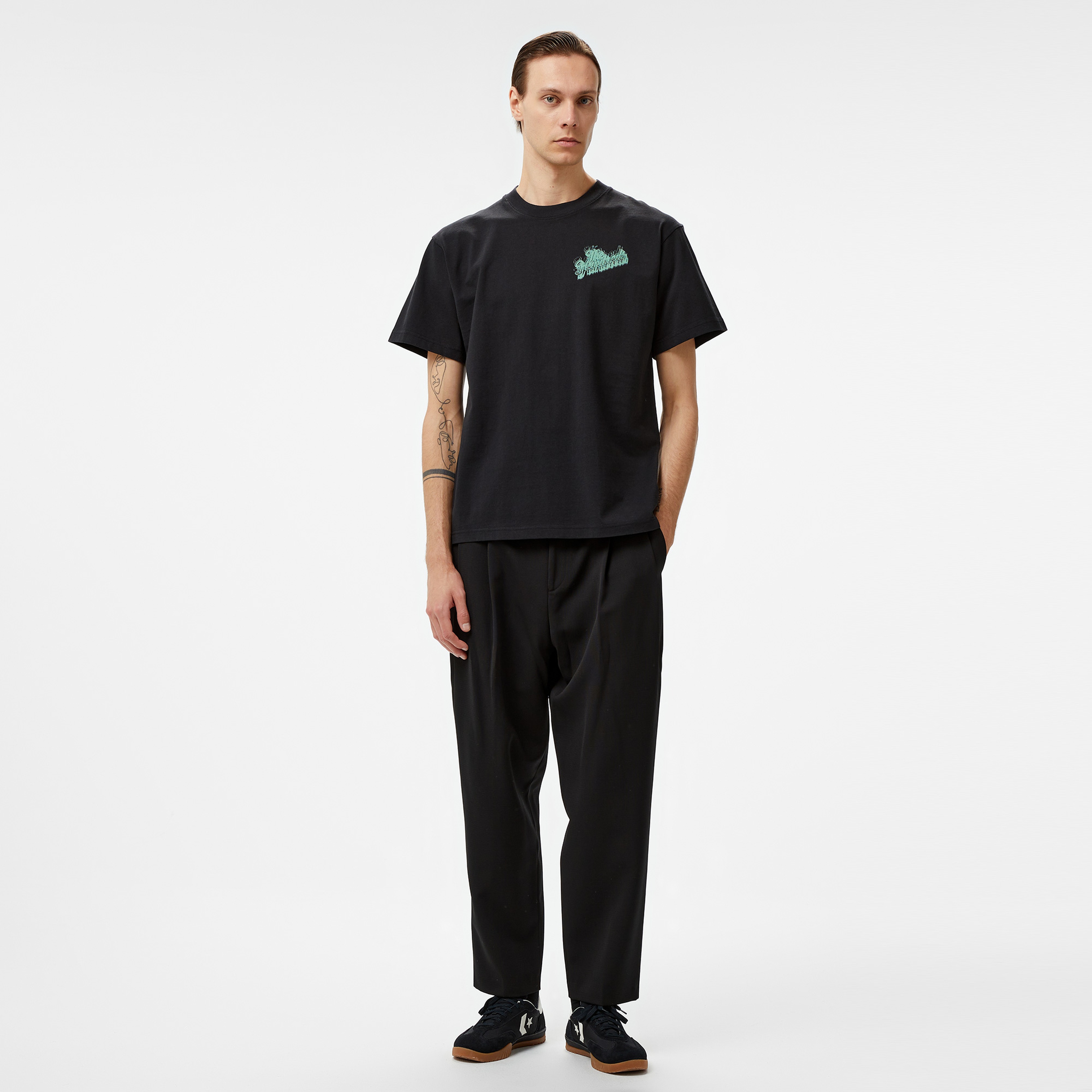 The Hundreds Blurred Slant Erkek Siyah T-Shirt